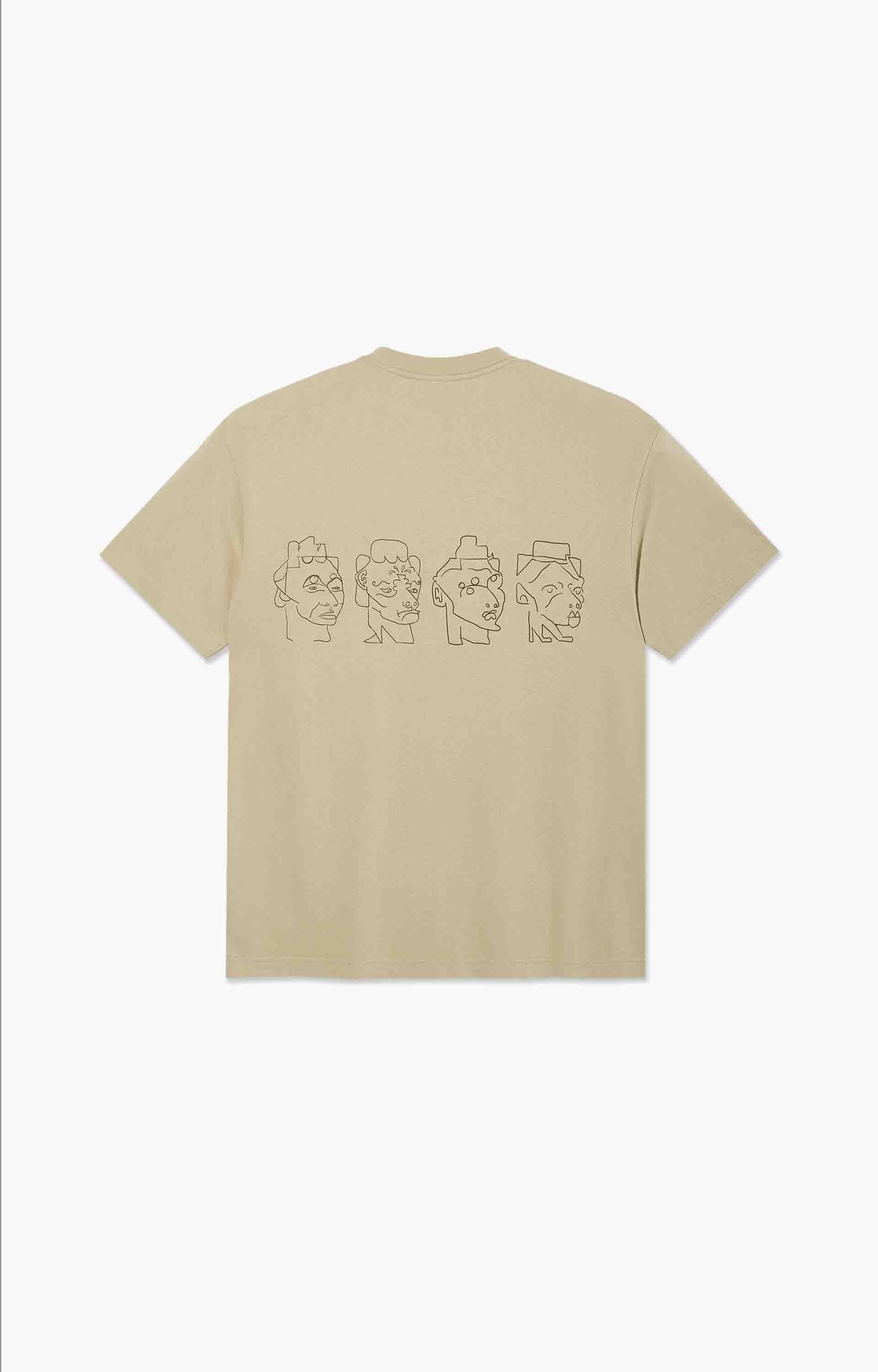 Polar Skate Co 8 Heads Contrast T-Shirt, Sand/Brown