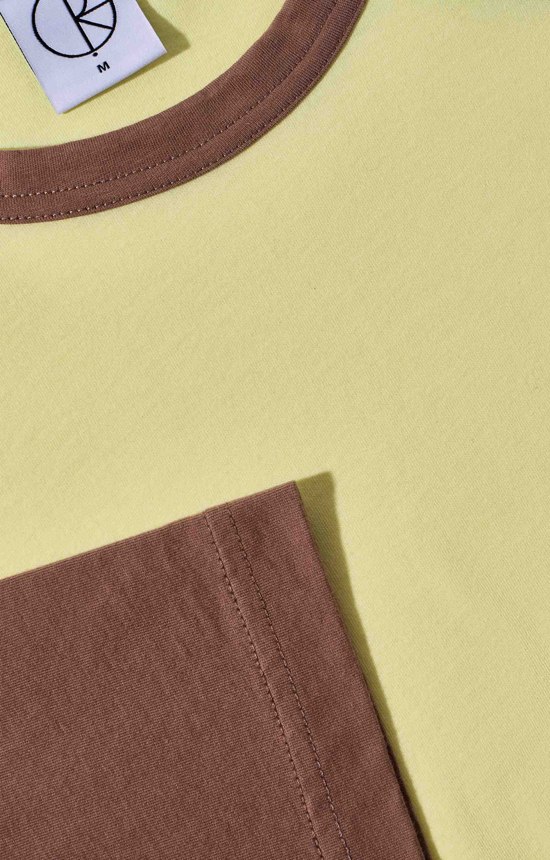 Polar Skate Co 3/4 Sleeve T-Shirt, Cinnamon/Light Yellow