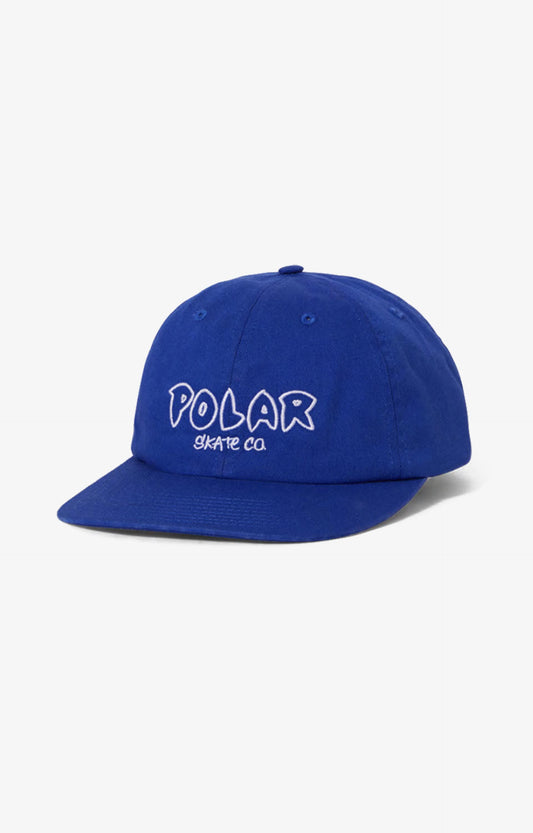 Polar Skate Co Michael Outline Logo Cap Headwear, Egyptian Blue