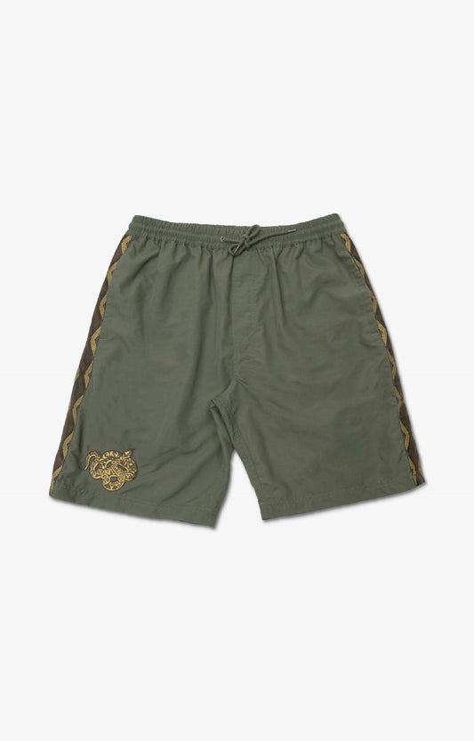 Pass~Port Coiled RPET Casual Short, Olive Green