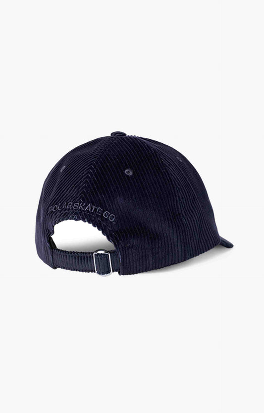 Polar Skate Co Cord Stroke Logo Cap Headwear, Navy