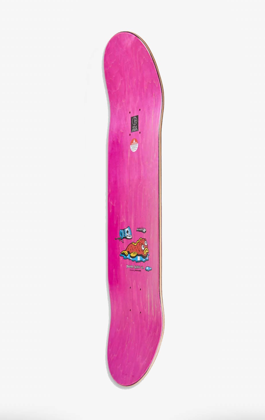 Polar Skate Co Dane Brady Fish Bowl Skateboard Deck, Pink