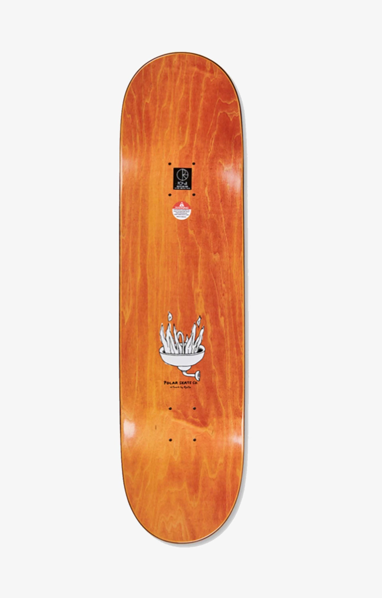 Polar Skate Co Hjalte Halberg Fire Ride Wheel Well Skateboard Deck, Or Concrete Skate Supply