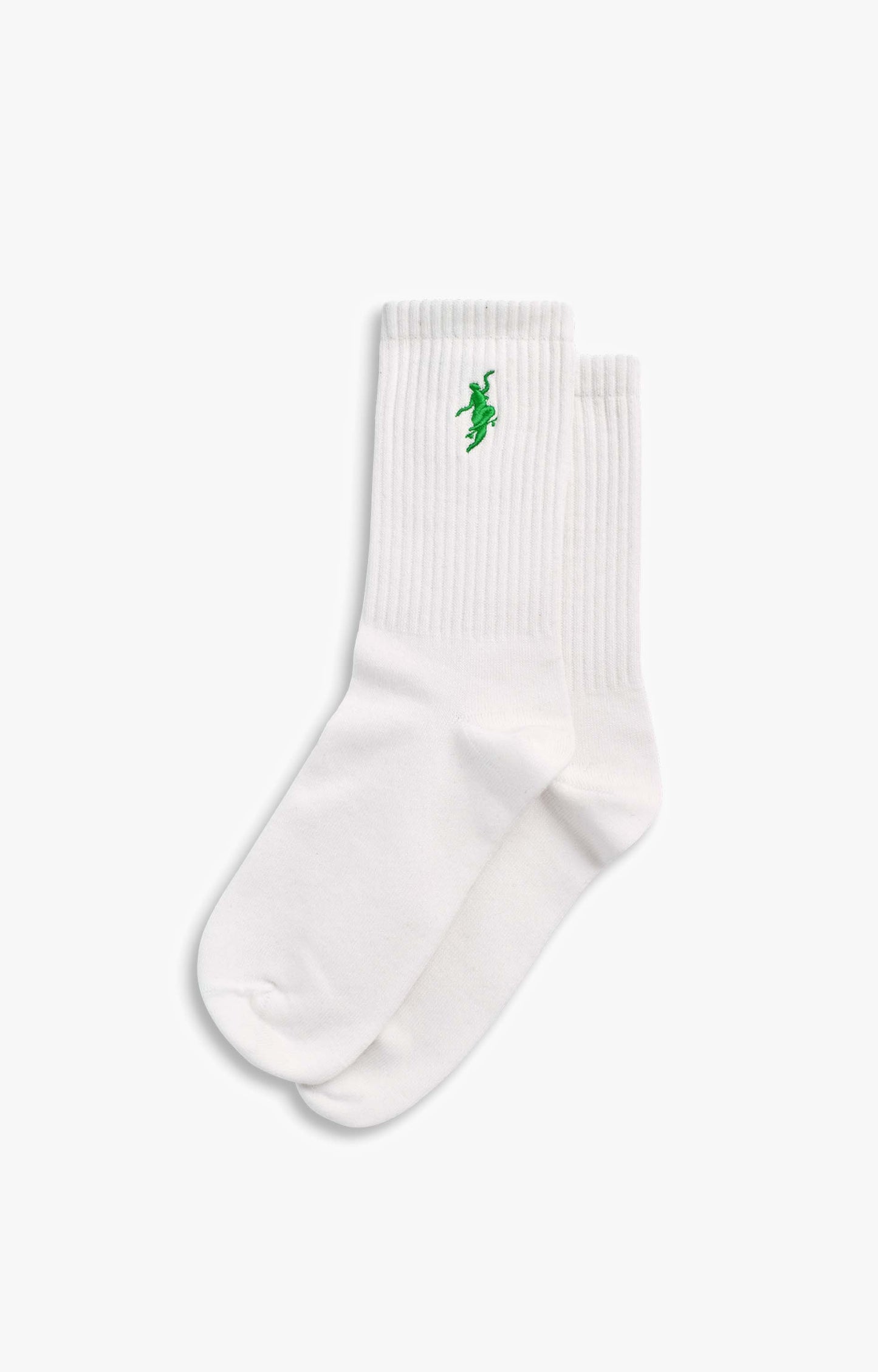Polar Skate Co No Comply Socks, White/Green