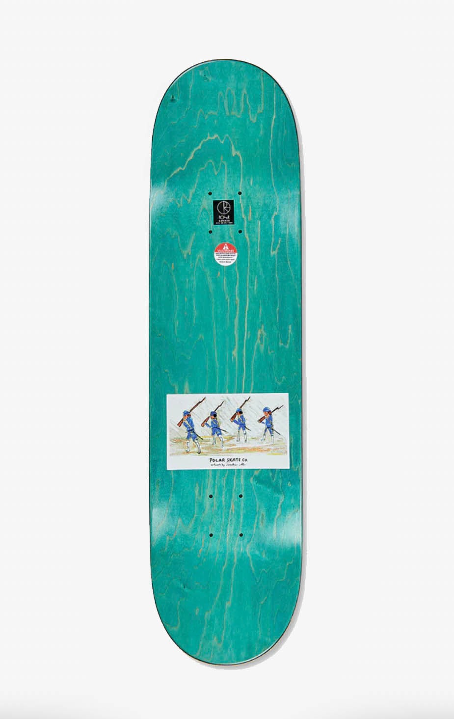 Polar Skate Co Roman Gonzalez Soldier Skateboard Deck, 8.125"