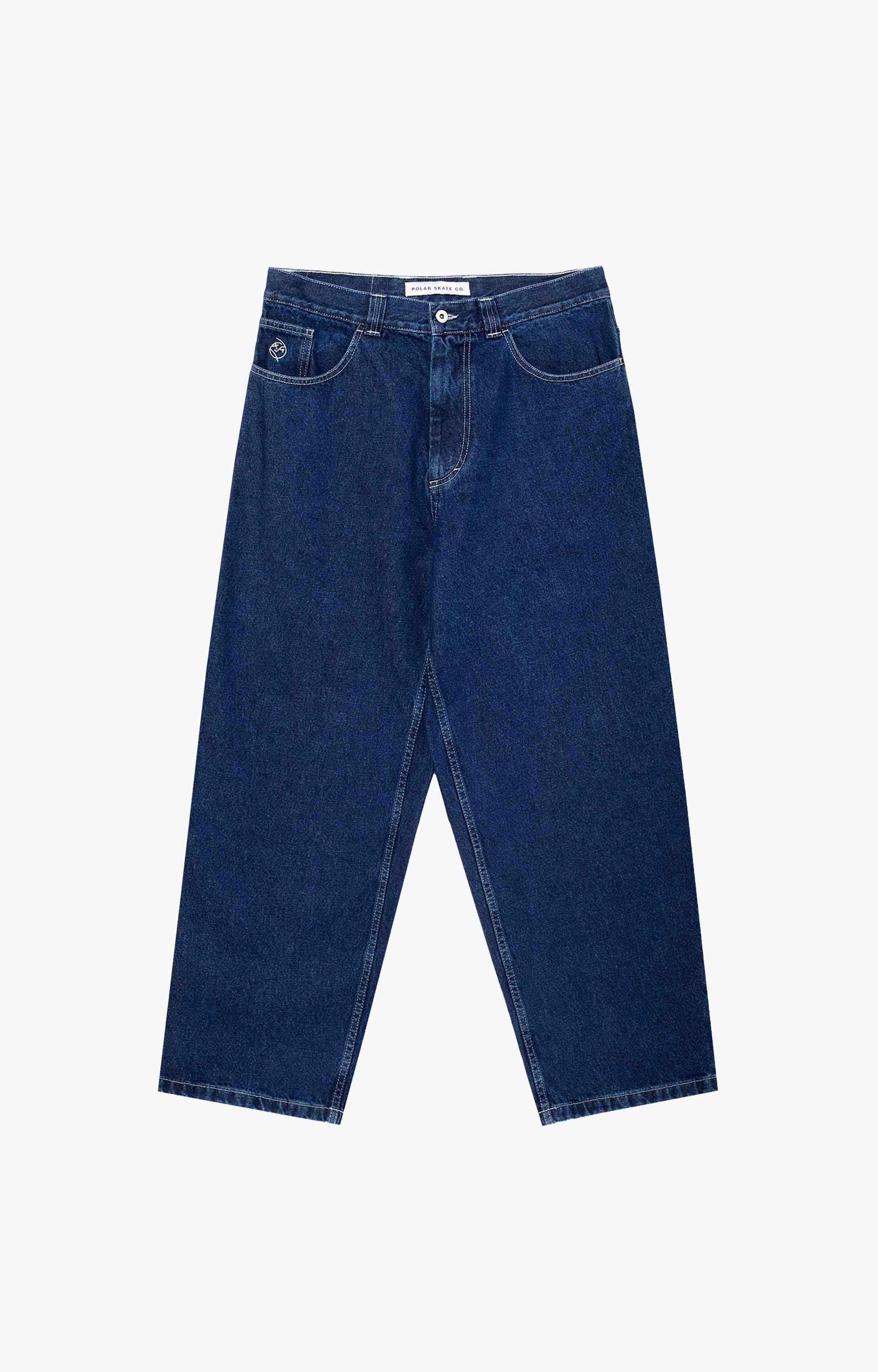 Polar Skate Co Big Boy Pants, Dark Blue/White Stitching