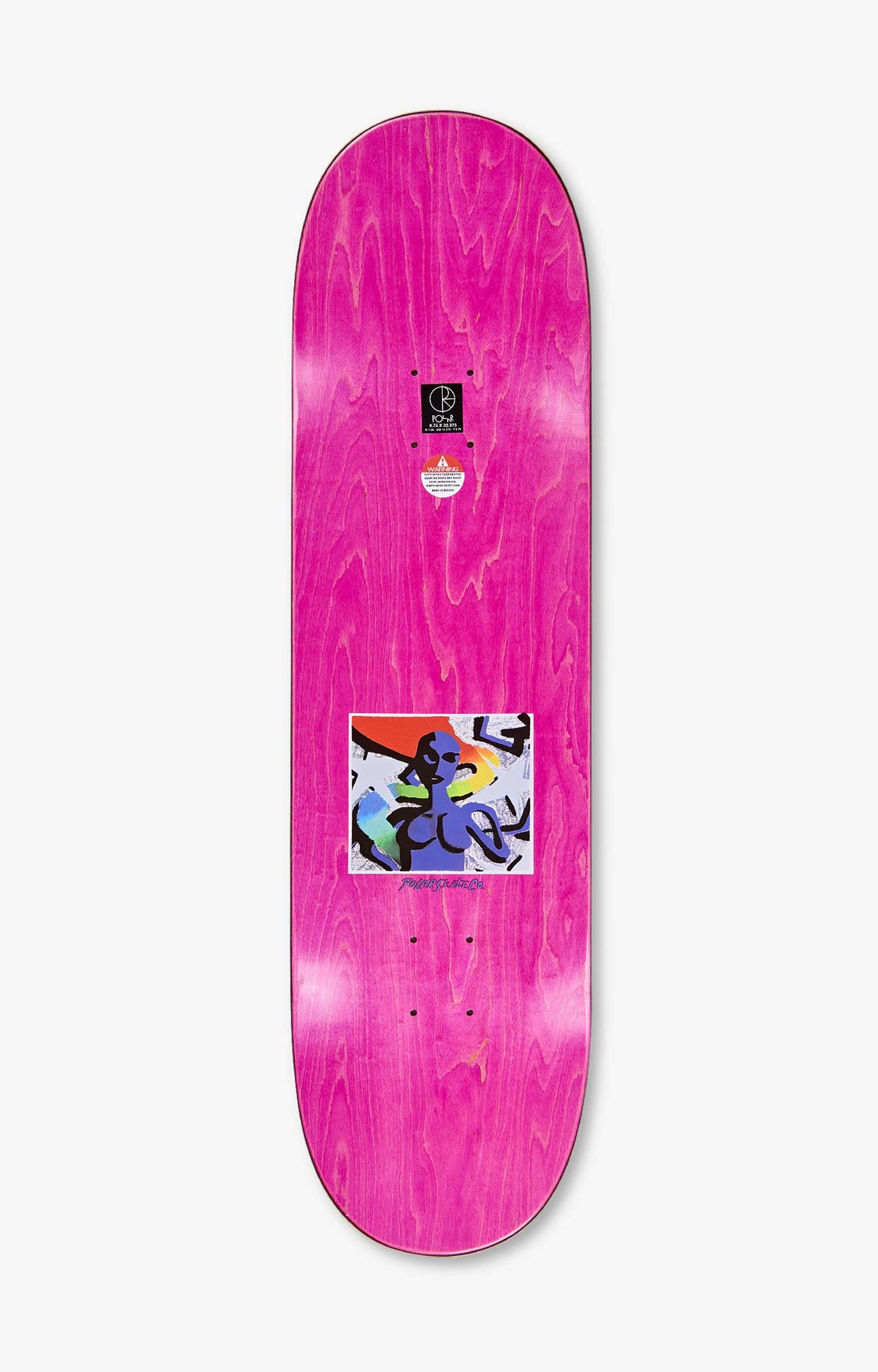 Polar Skate Co Shin Sanbongi Queen Skateboard Deck, Pink/White
