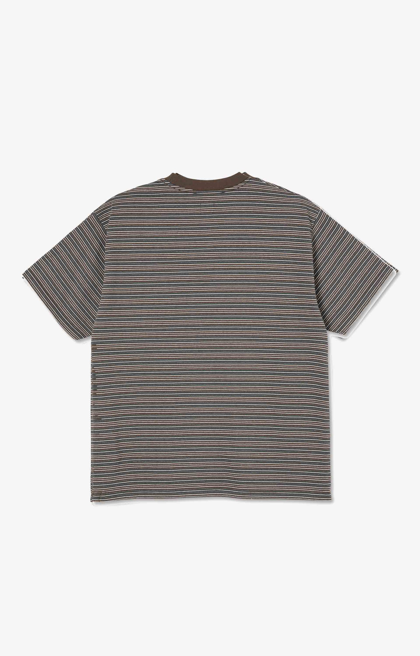 Polar Skate Co Stripe Pocket T-Shirt, Brown
