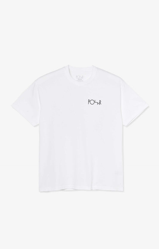 Polar Skate Co Stroke Logo Youth T-Shirt, White