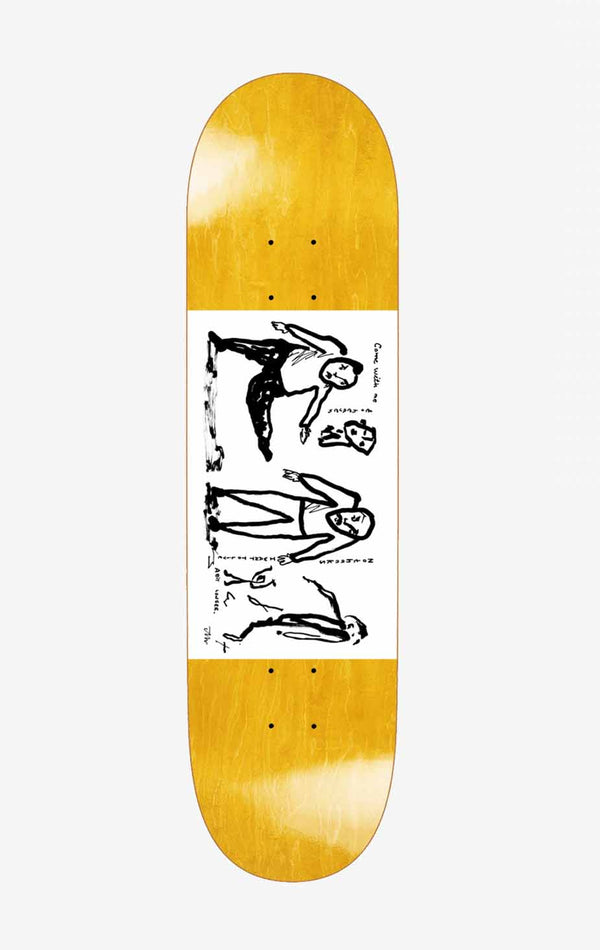 Polar Skate Co Team Model The Proposal Skateboard Deck, Yellow