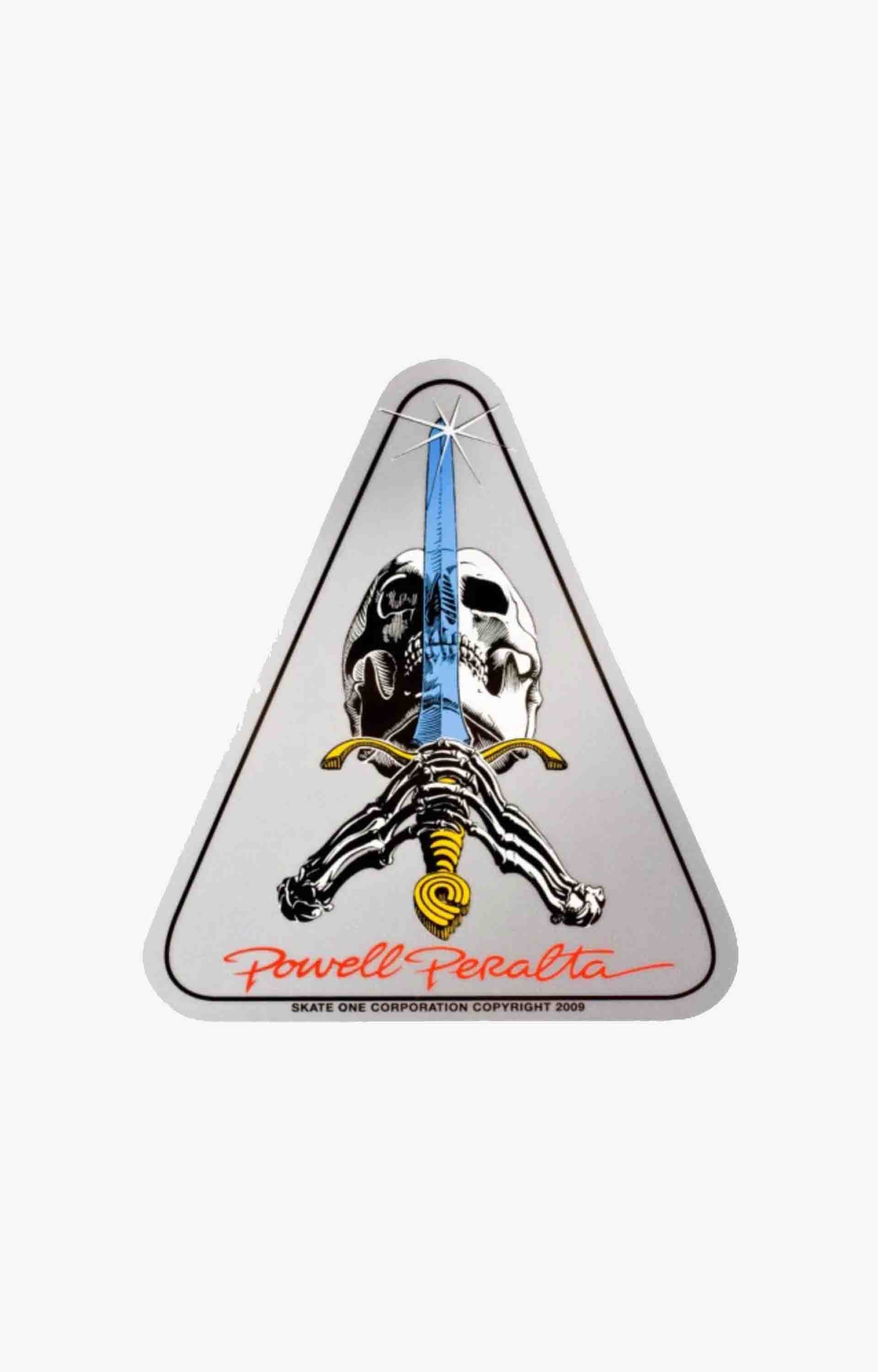 Powell Peralta Skull & Sword Sticker, 3.5"