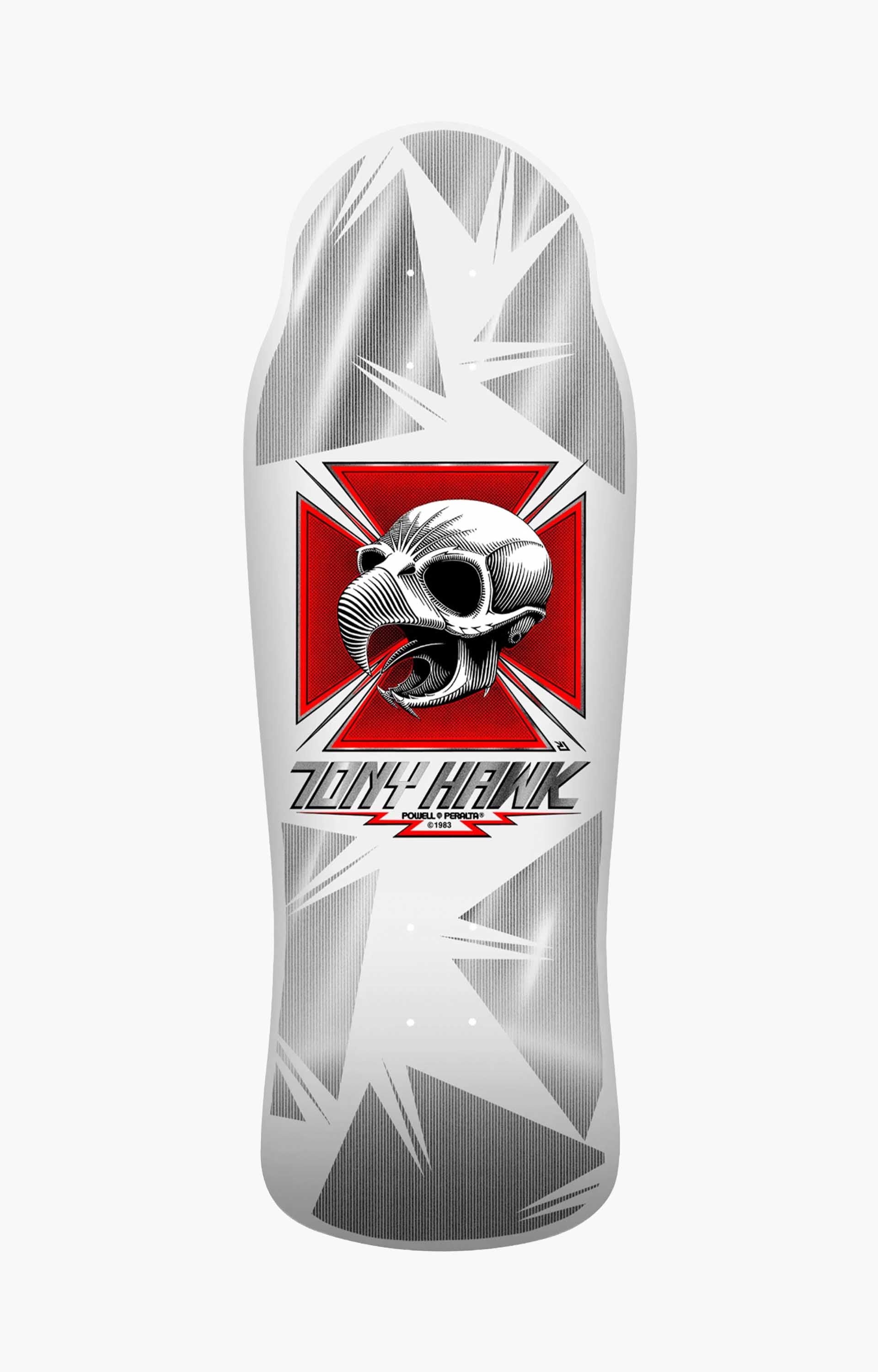 Powell Peralta Bones Brigade 17 Tony Hawk Skateboard Deck, White