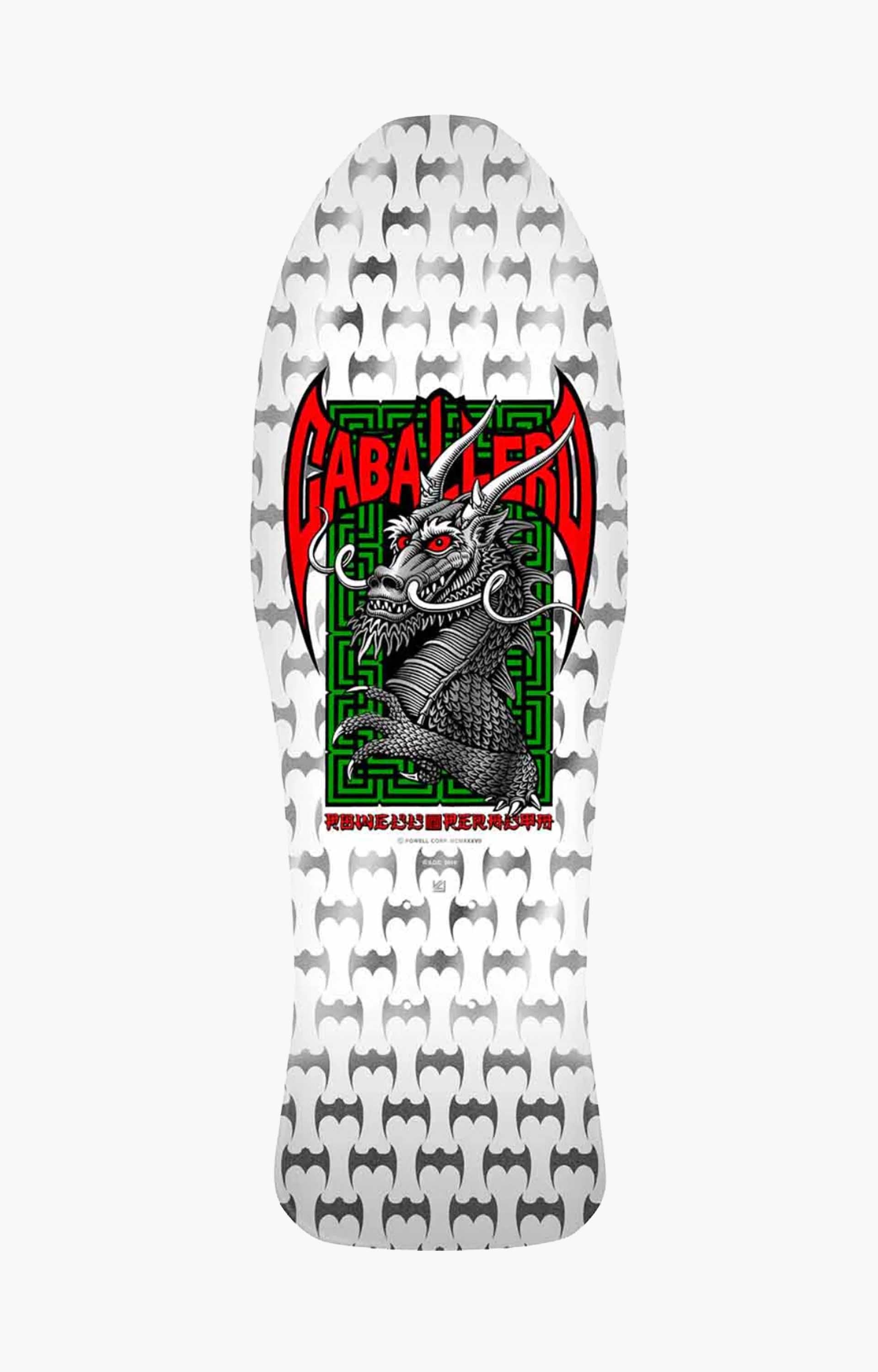 Powell Peralta Bones Brigade 17 Steve Caballero Skateboard Deck, White
