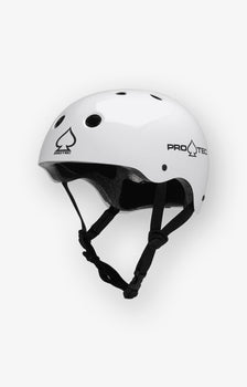 Pro-Tec Classic Certified Skate Helmet, Gloss White