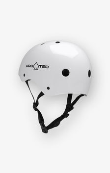 Pro-Tec Classic Certified Skate Helmet, Gloss White