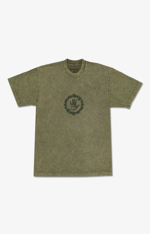 Quasi Artifact Heavy T-Shirt, Army