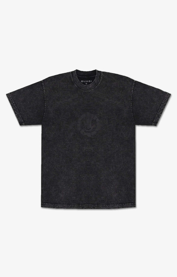 Quasi Artifact Heavy T-Shirt, Black