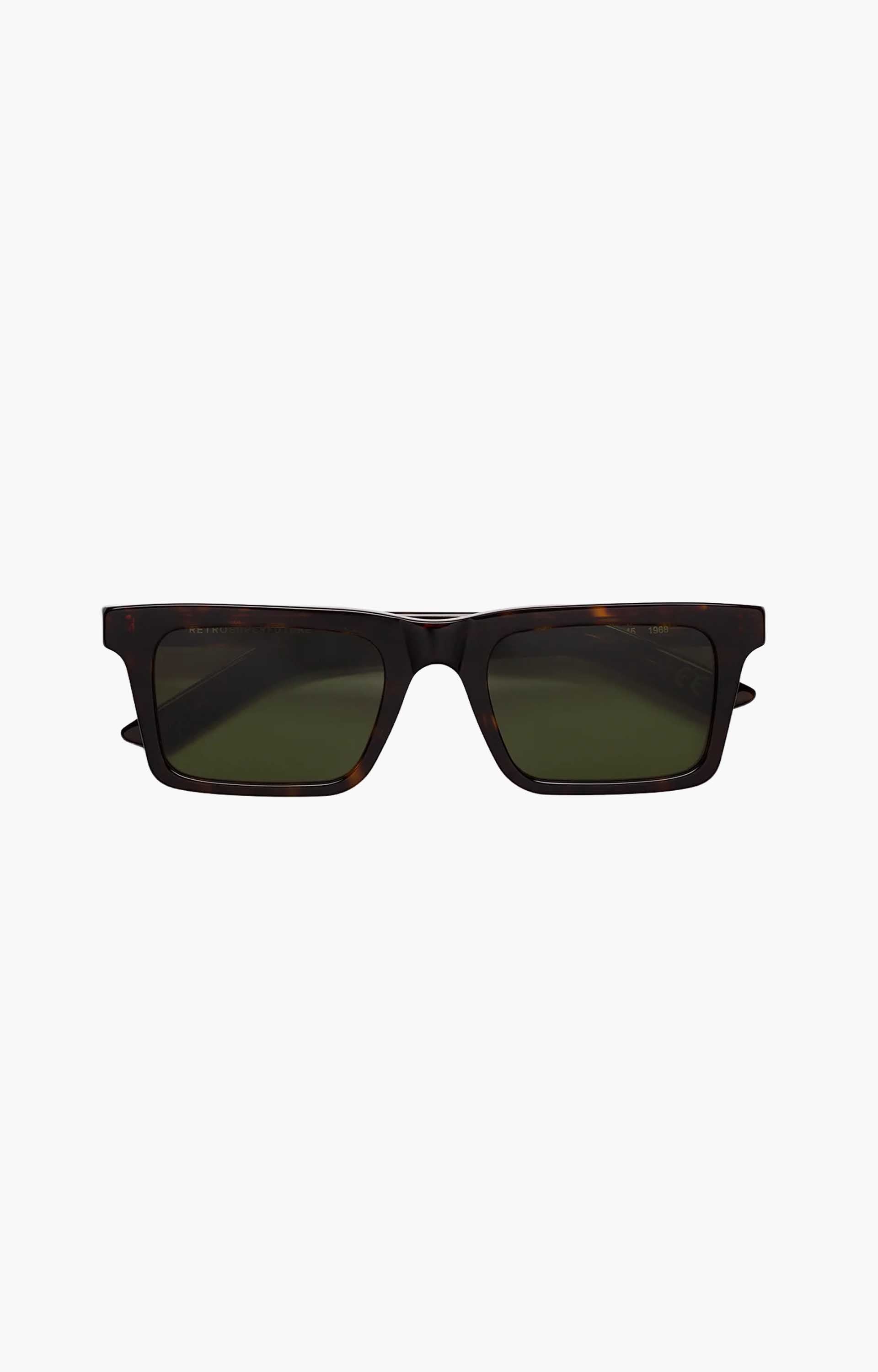 Retrosuperfuture 1968 3627 D9G Sunglasses, Tortoise/Green