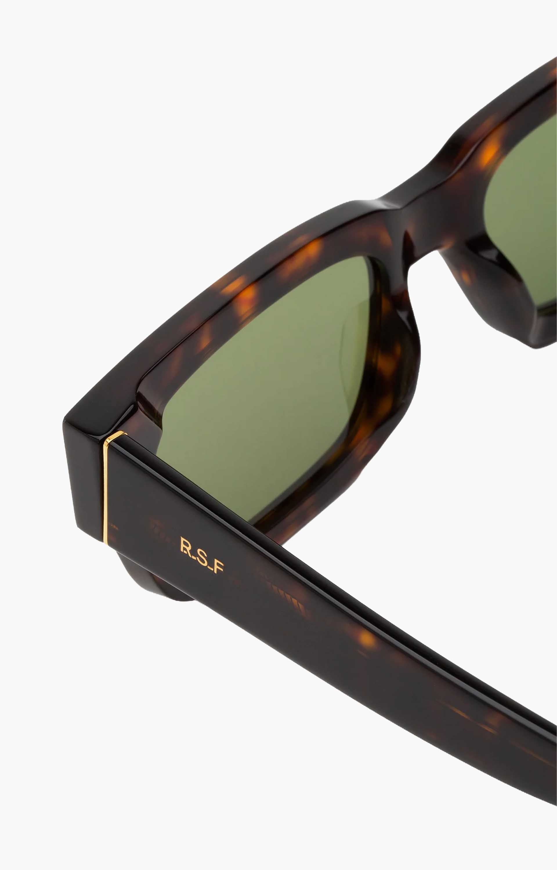 Retrosuperfuture Roma 3627 LRV Green Sunglasses, Tortoise/Green