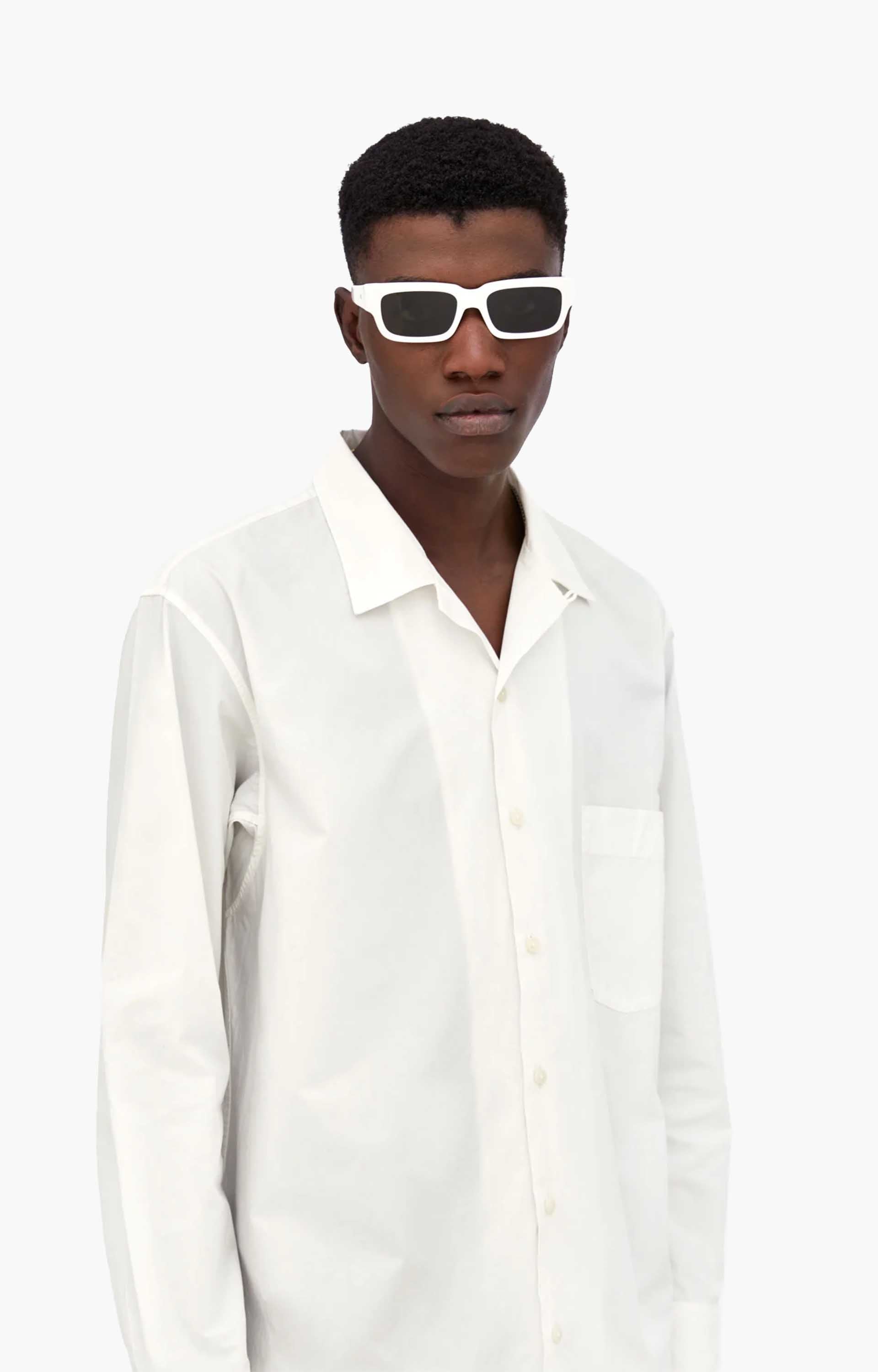 Retrosuperfuture Roma  HIG Sunglasses, Soft White/Amber