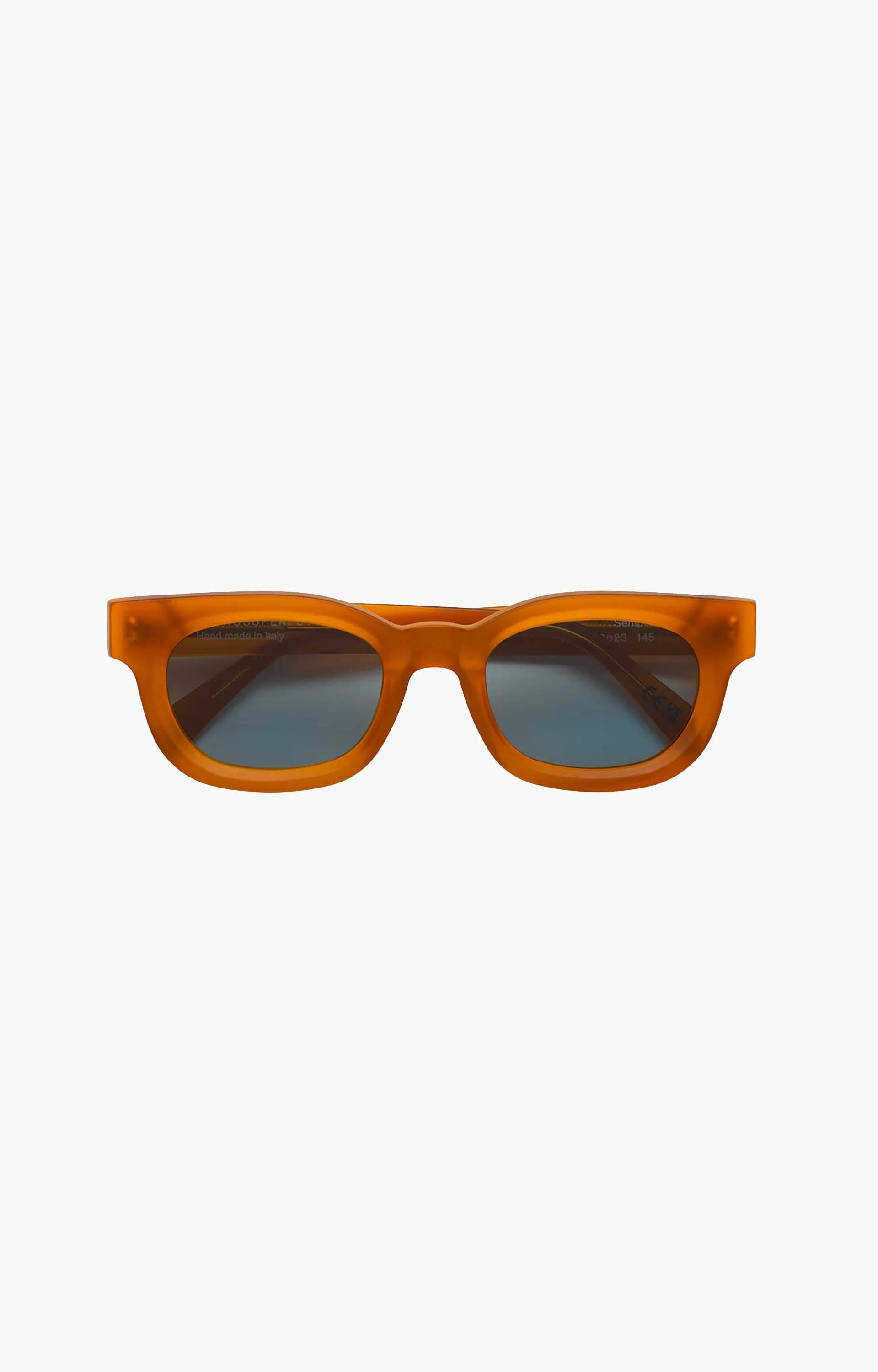 Retrosuperfuture Sempre Arancio HEO Sunglasses, Clay/Turquoise