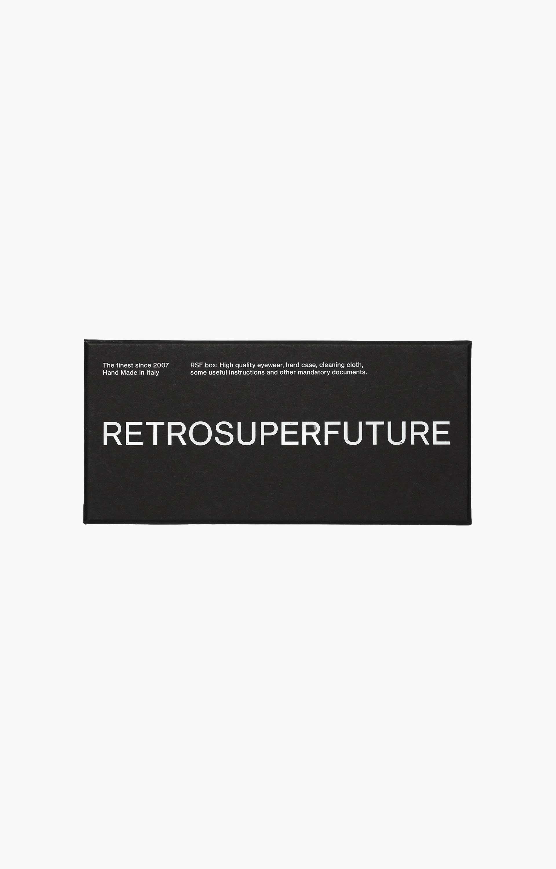 Retrosuperfuture Roma Refined OGN Sunglasses, Black/Amber