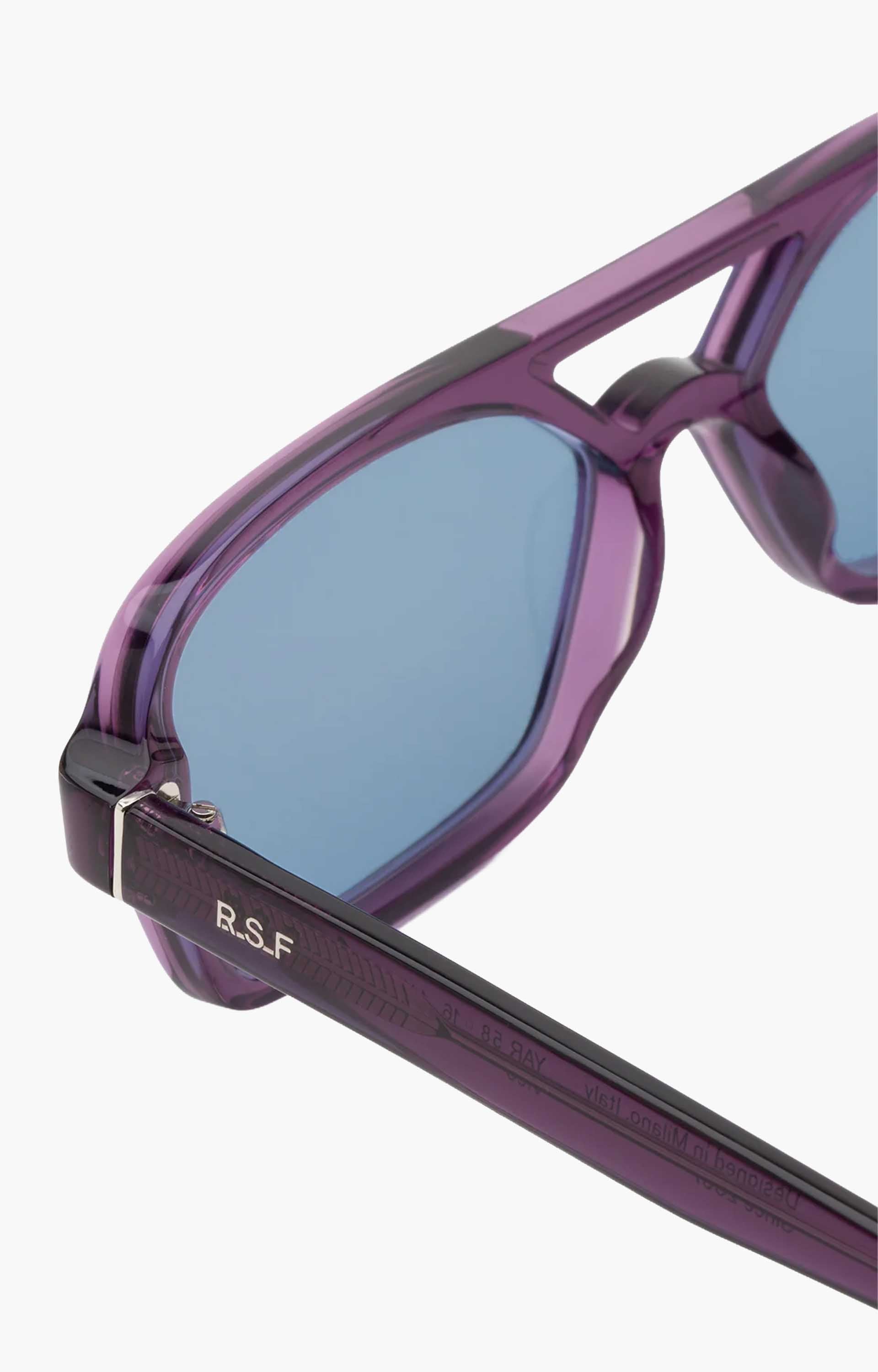 Retrosuperfuture Vico Melanzana YAR Sunglasses, Aubergine/Blue