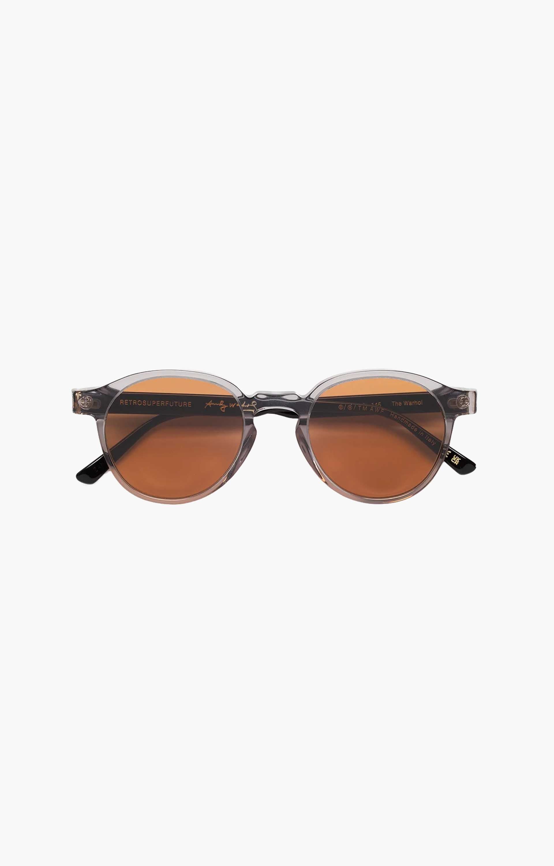 Retrosuperfuture The Warhol Stilo ZNW Sunglasses, Grey/Brown