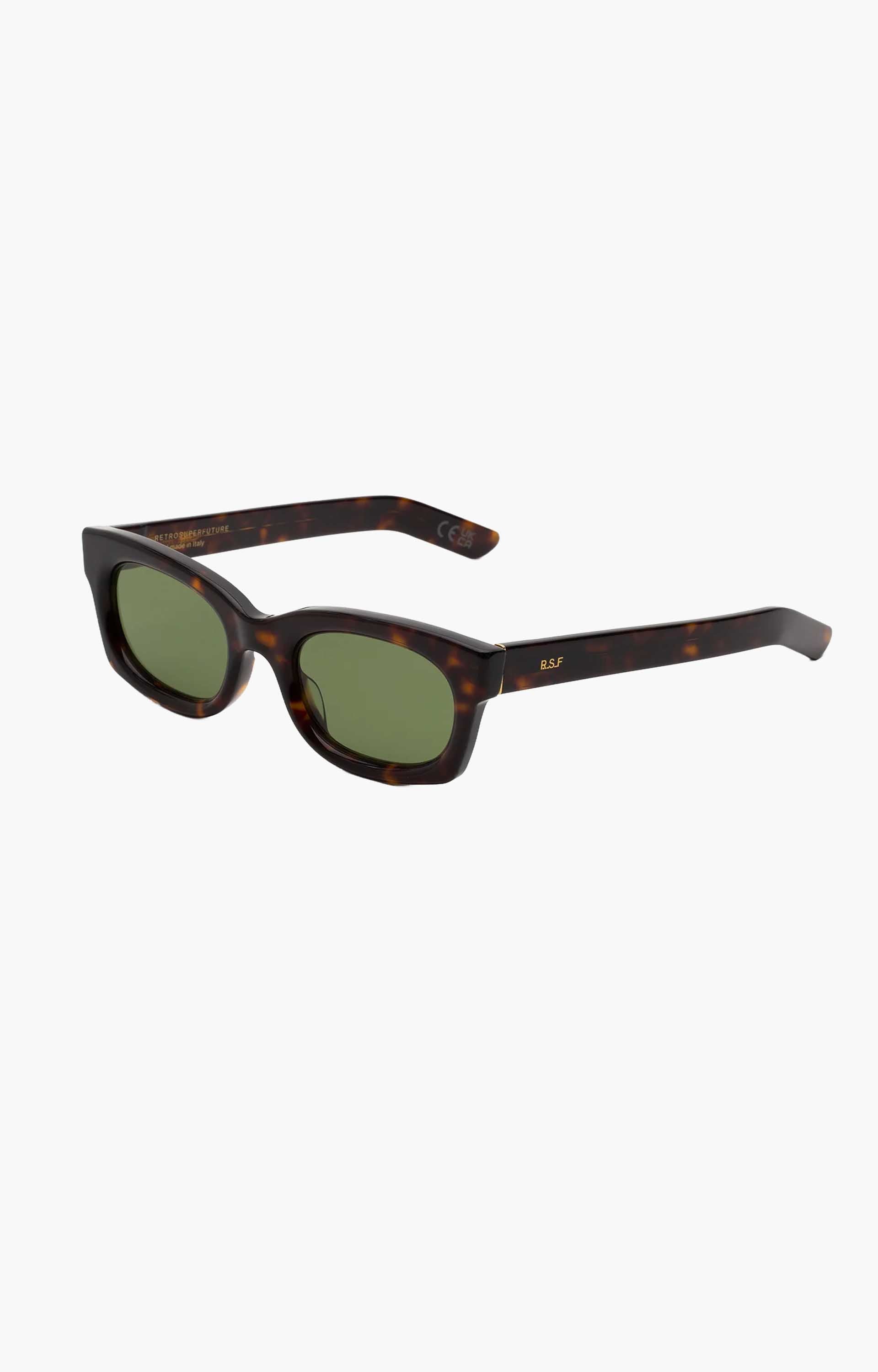Retrosuperfuture Ambos 3627 85Z Sunglasses, Tortoise/Green