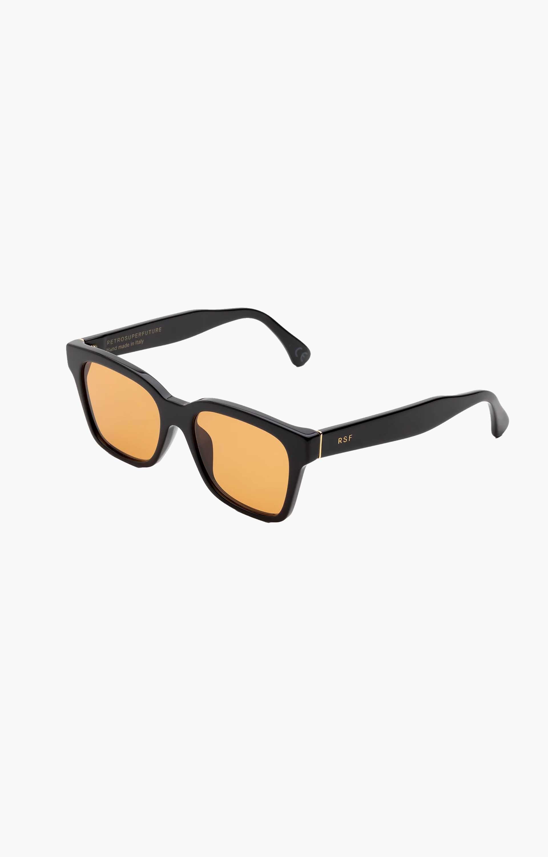 Retrosuperfuture America Refined 9I2 Sunglasses, Black/Amber