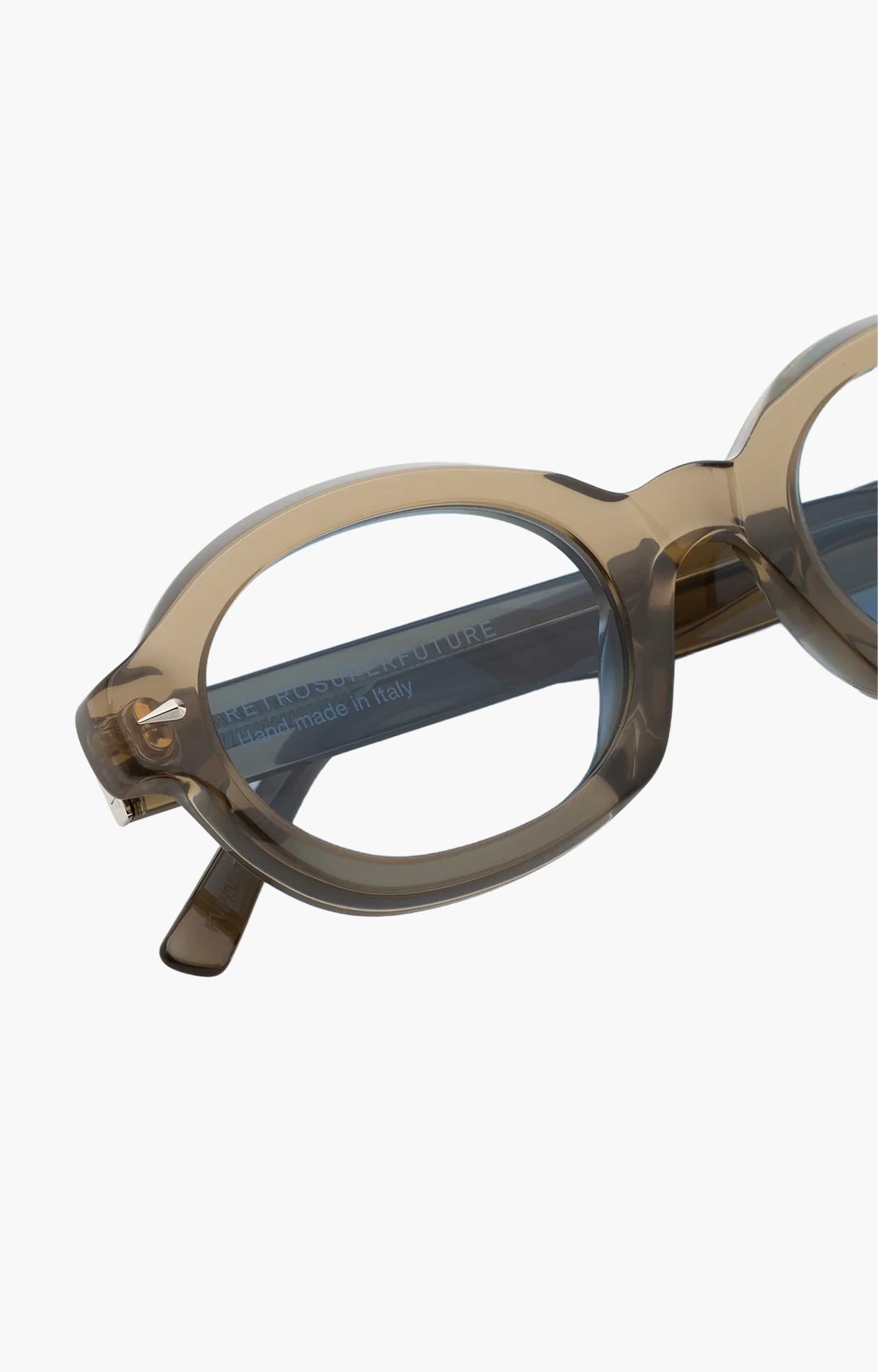Retrosuperfuture Marzo Rules FVP Sunglasses, Transparent Light Brown/Blue