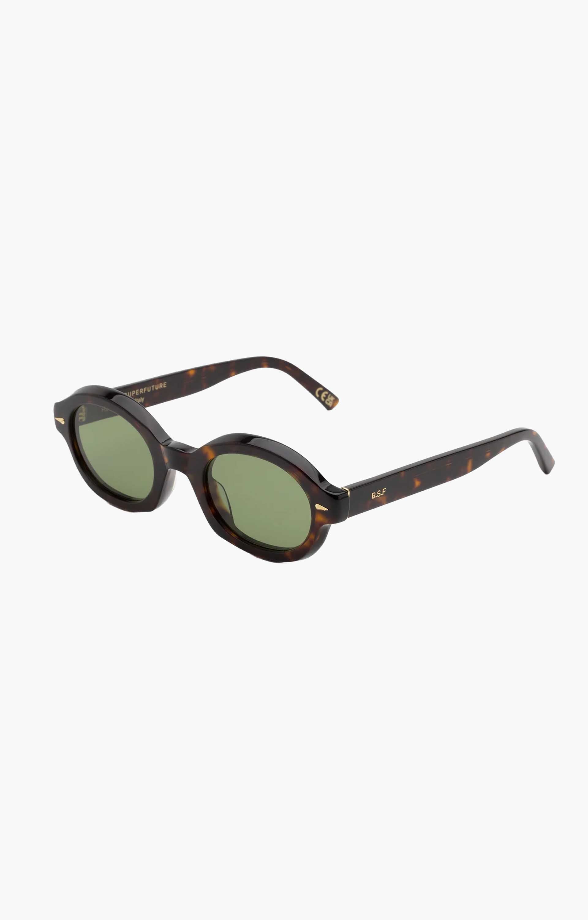 Retrosuperfuture Marzo 3627 6PW Sunglasses, Tortoise/Green