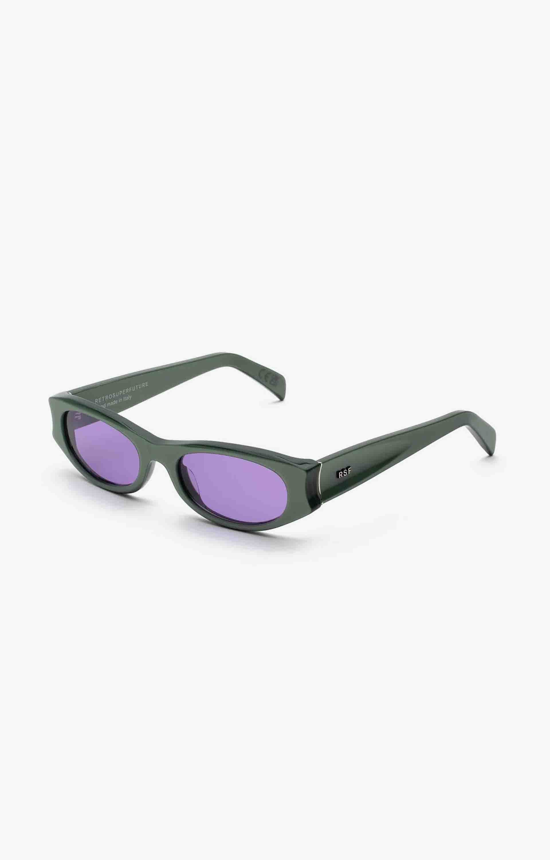 Retrosuperfuture Razzo Metallic Mint 9RM Sunglasses, Mint Green/Violet