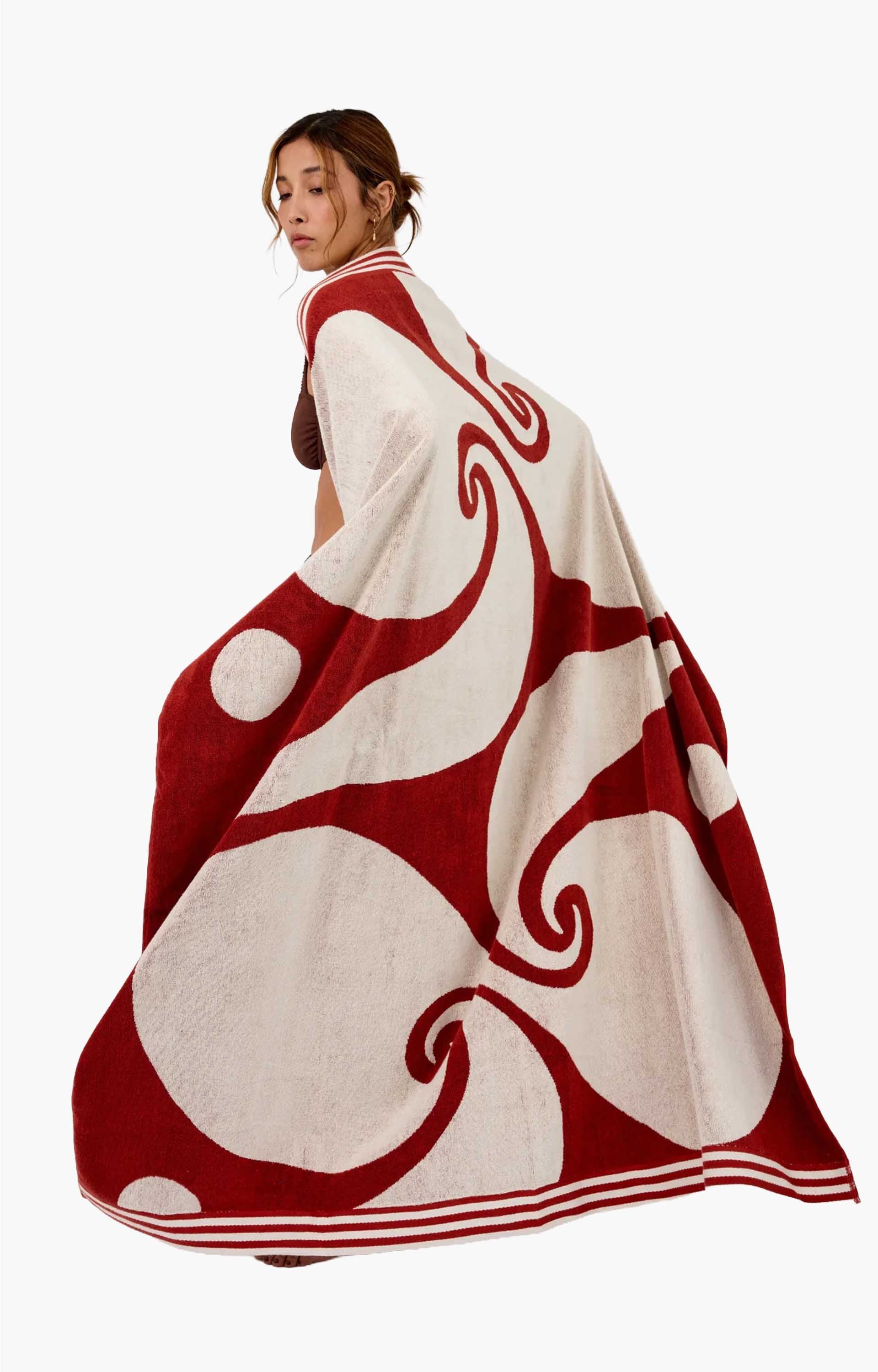 Sun Rituals Florence Towel, Red Ochre