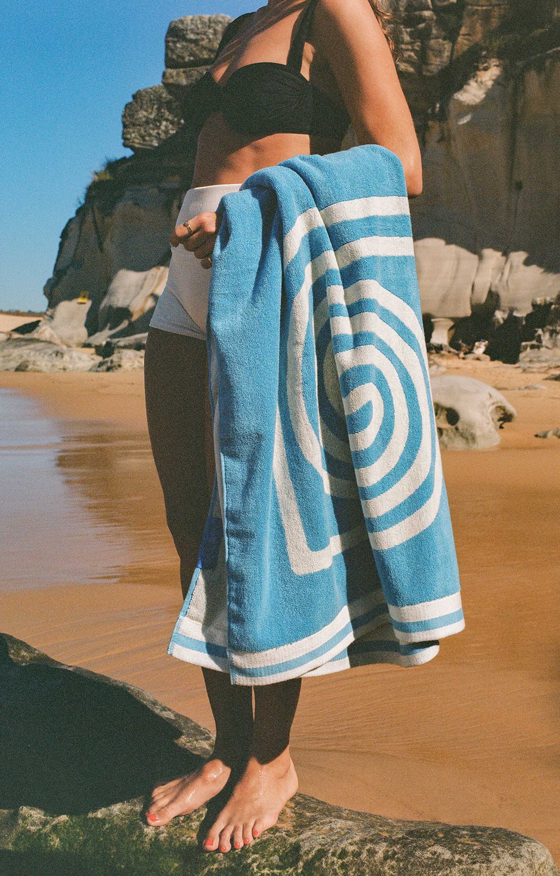 Sun Rituals Sardinia Towel, Sky Blue