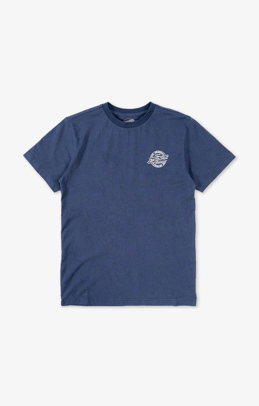 Santa Cruz Bolt Strip Youth T-Shirt, Blue Depths