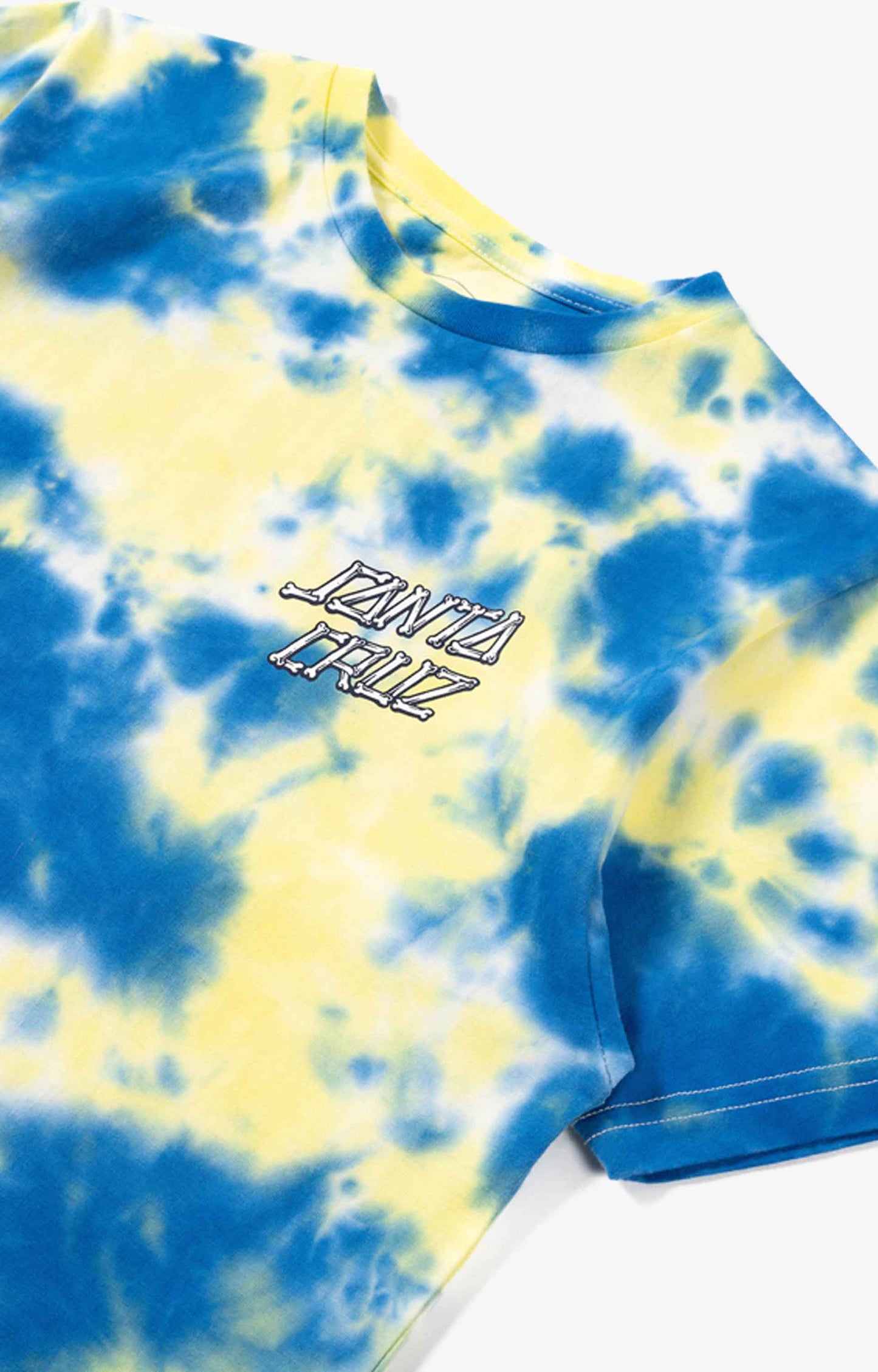 Santa Cruz Brain Dot Tie Dye Youth T-Shirt, Blue Depths