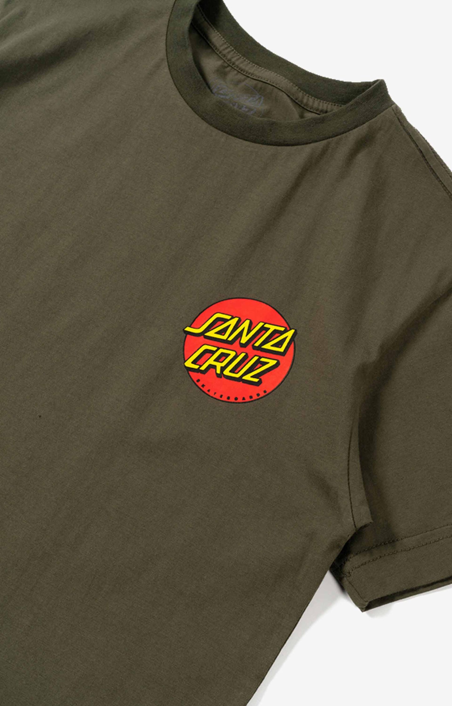 Santa Cruz Classic Dot Youth T-Shirt, Dark Olive