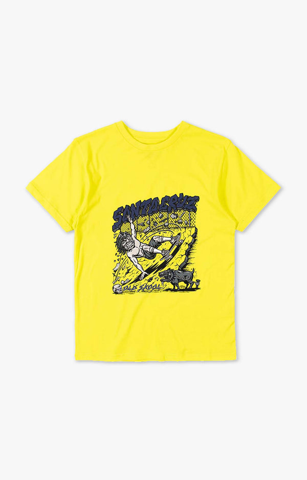 Santa Cruz Old Skool Youth T-Shirt, Wild Lime