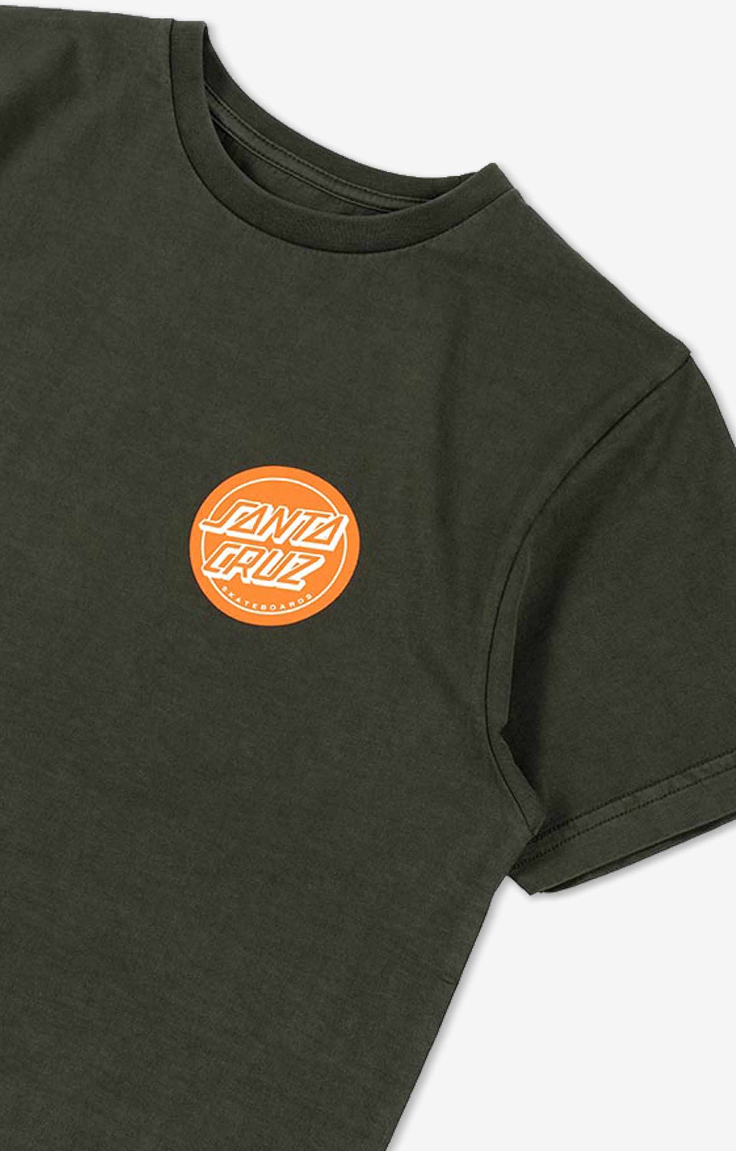 Santa Cruz Slasher Dot Youth T-Shirt, Pigment Dark Olive