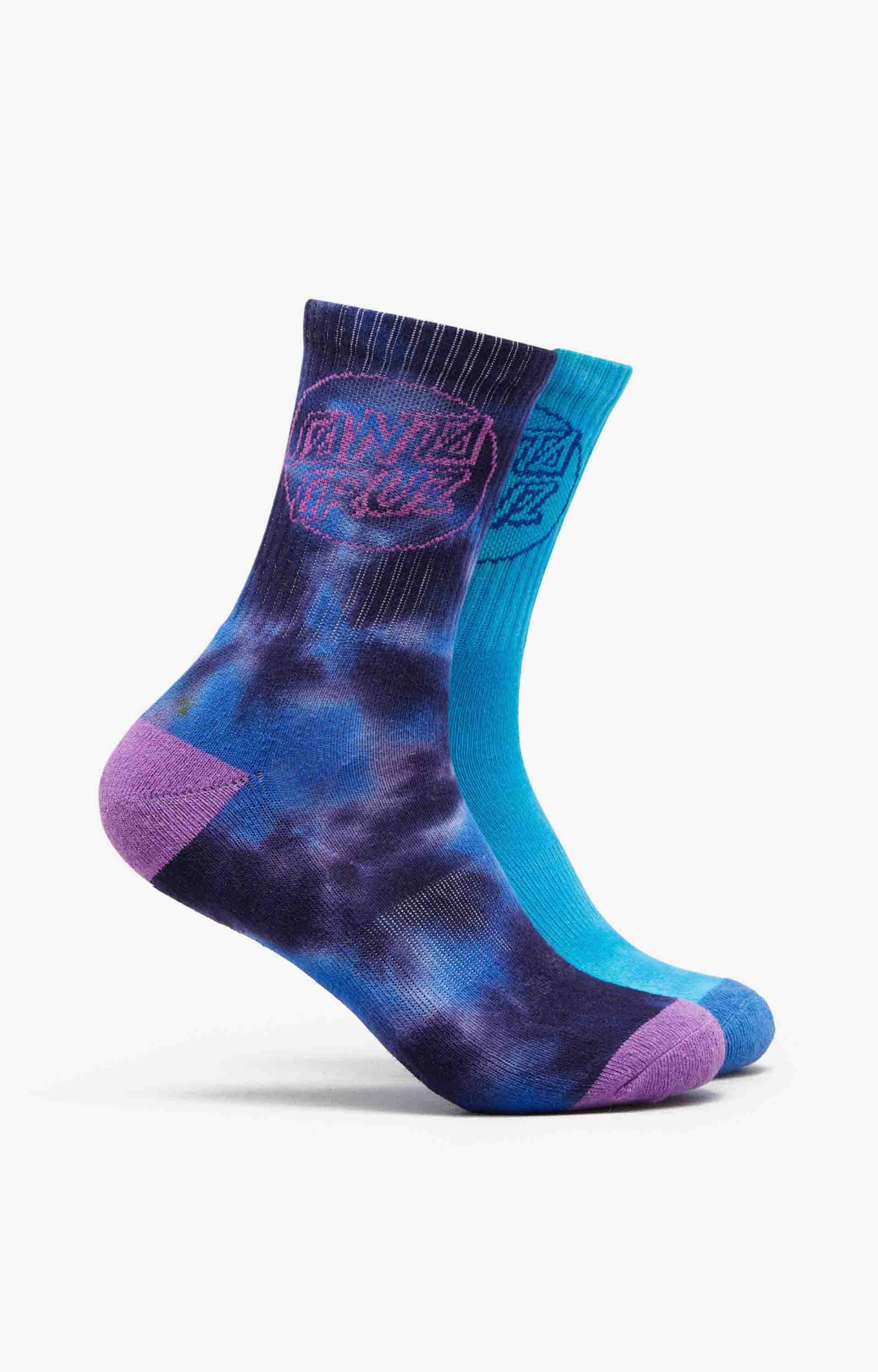 Santa Cruz Opus Dot 2 Pack Youth Crew Socks, Assorted