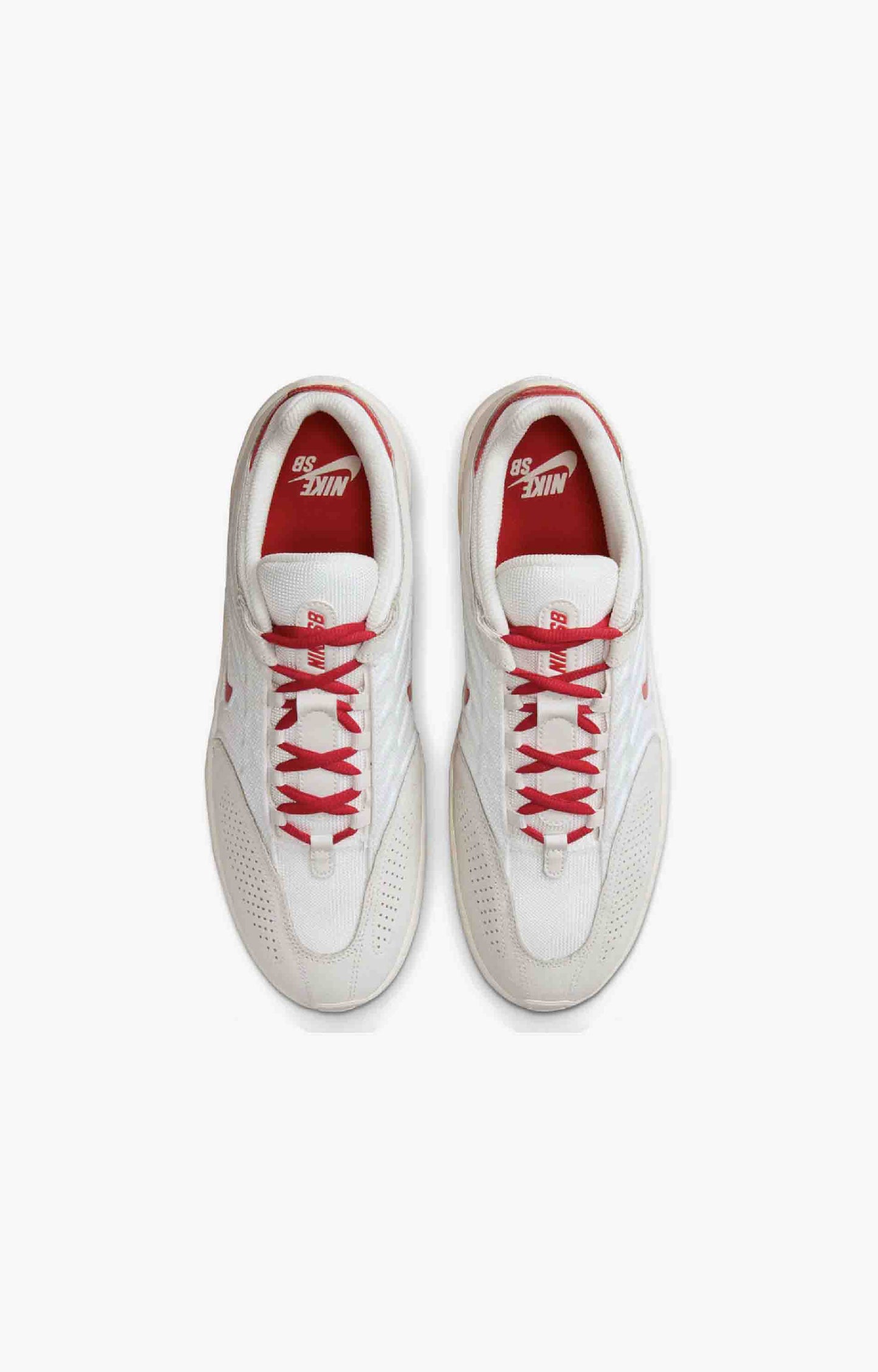 Nike SB Vertebrae Men's Shoes, Summit White/ University Red
