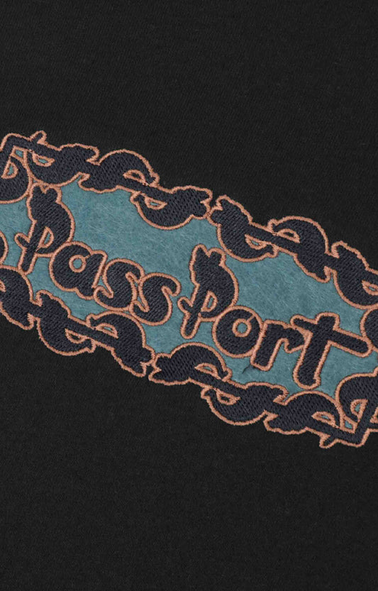 Pass~Port Pattoned Sweatshirt, Tar