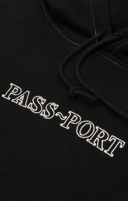 Pass~Port Official Organic Hoodie, Black