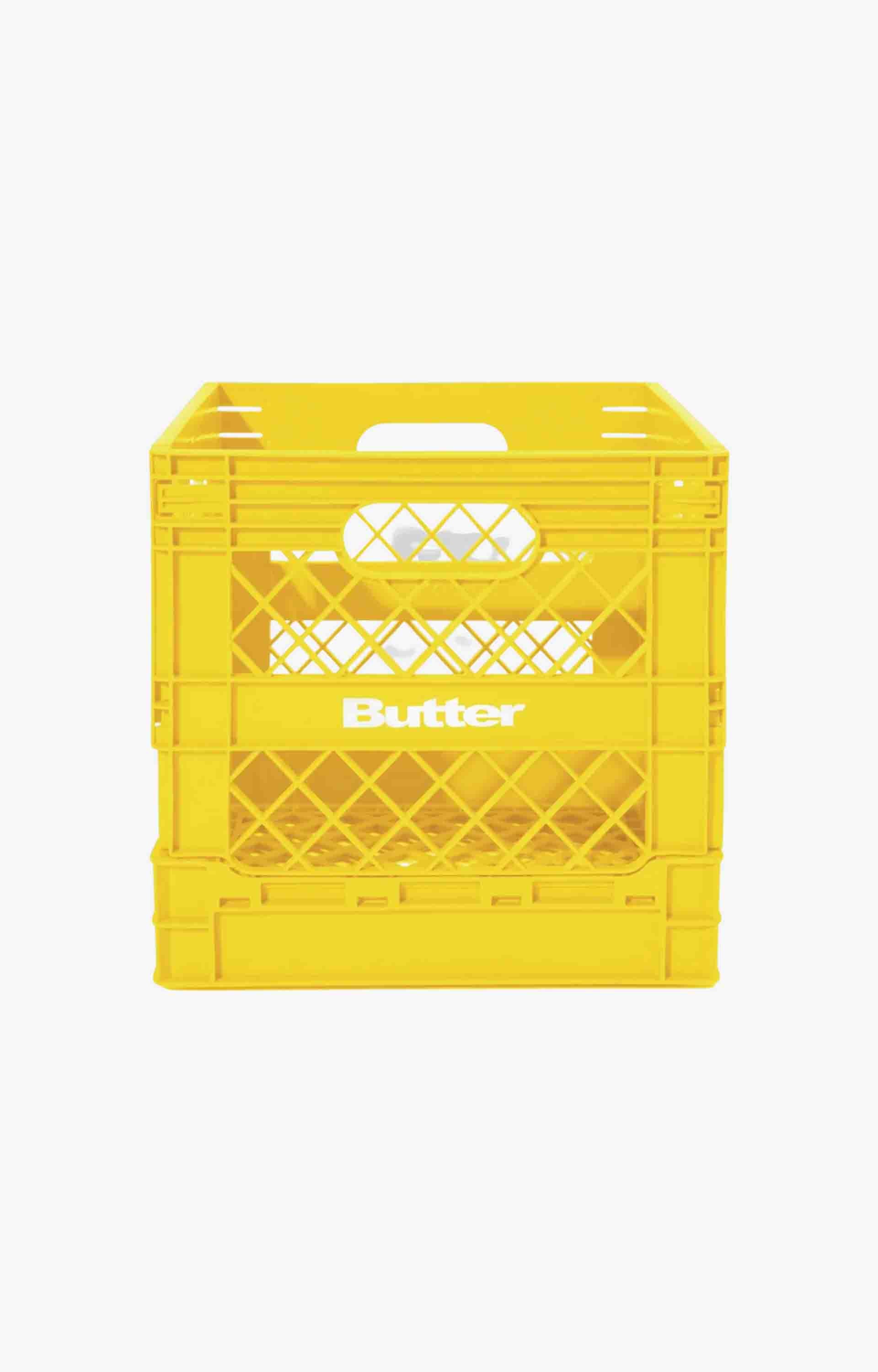 Butter Goods Record Crate, Yellow