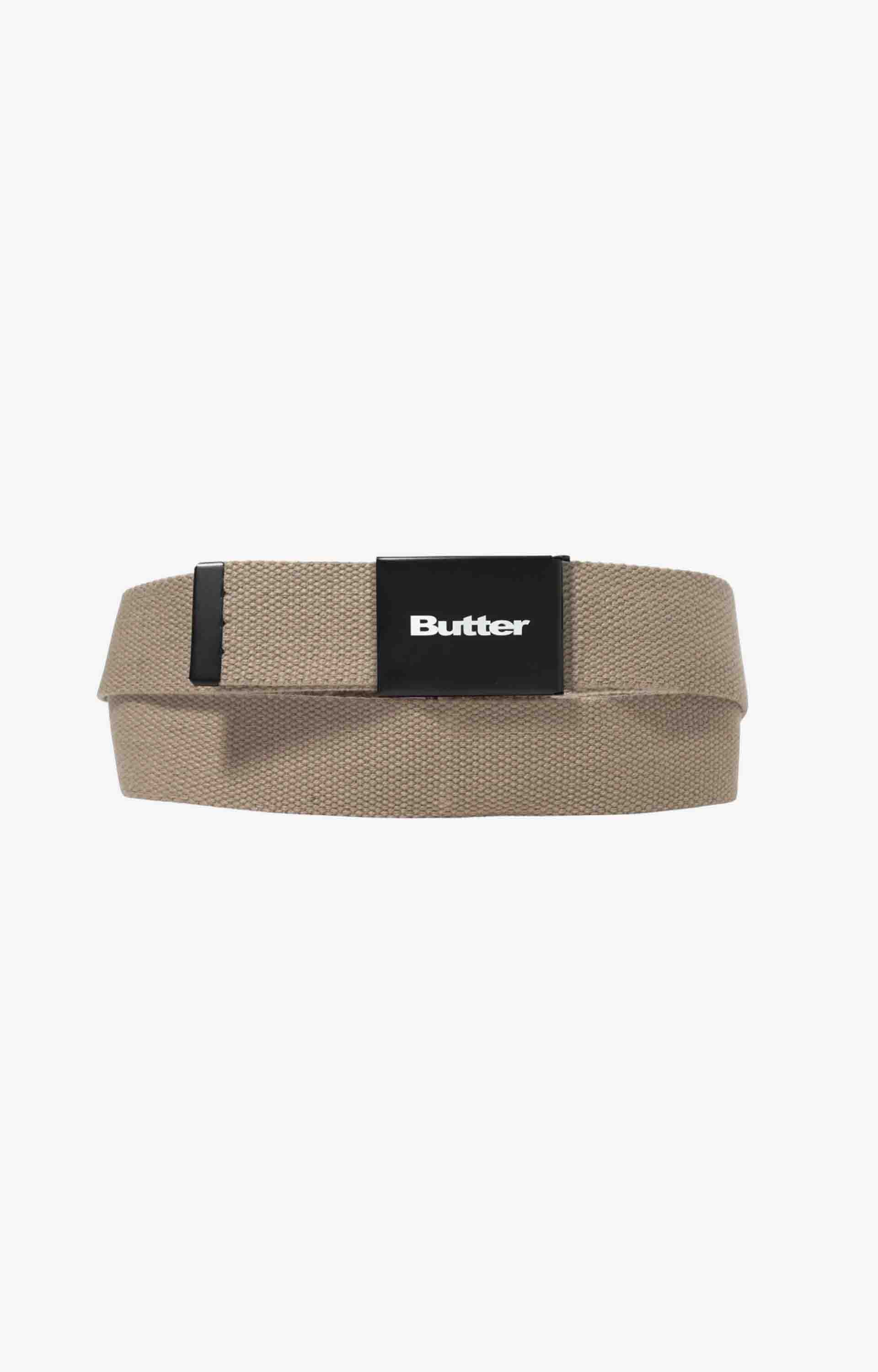 Butter Goods Logo Woven Belt, Tan