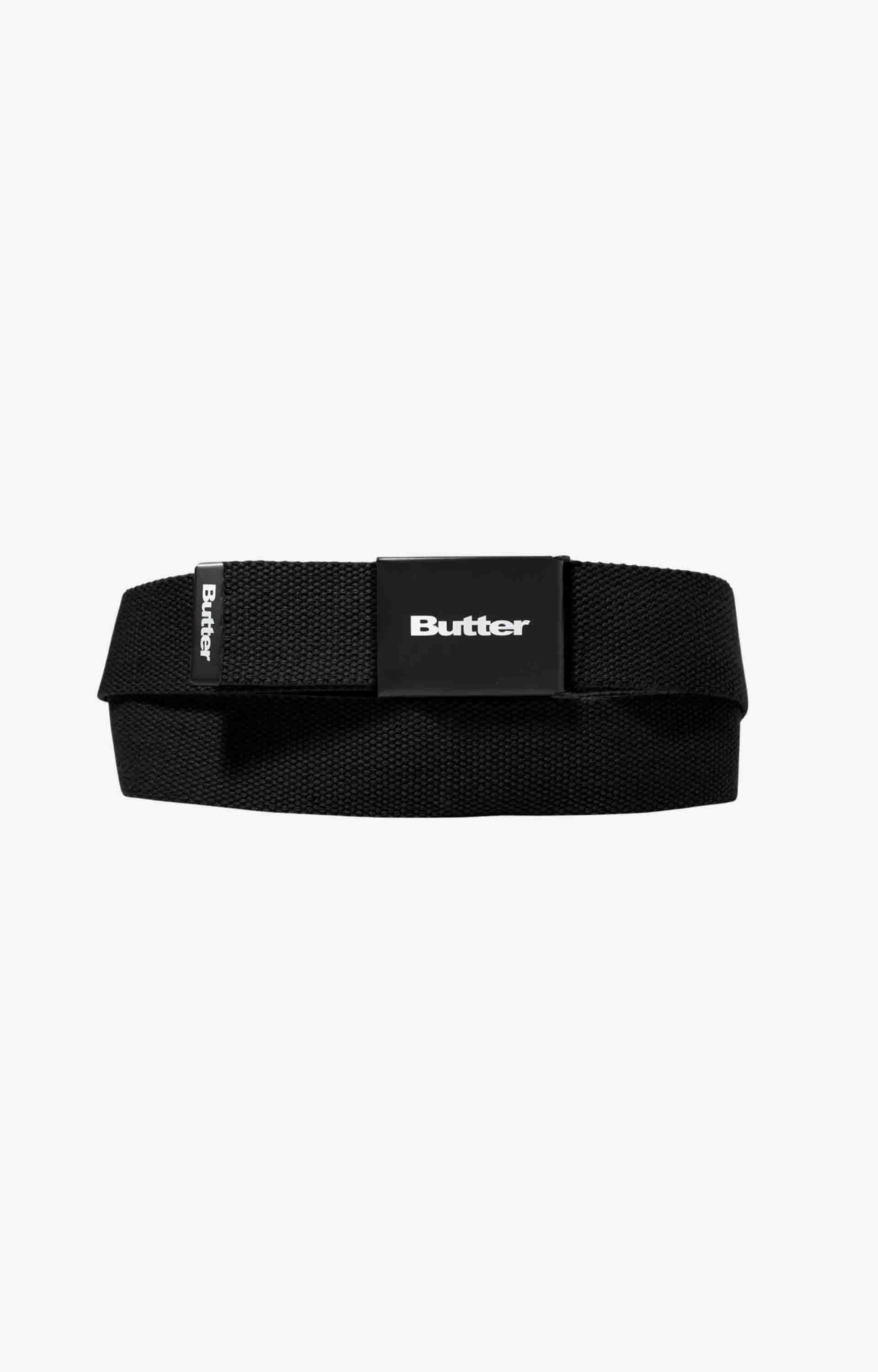Butter Goods Logo Woven Belt, Black