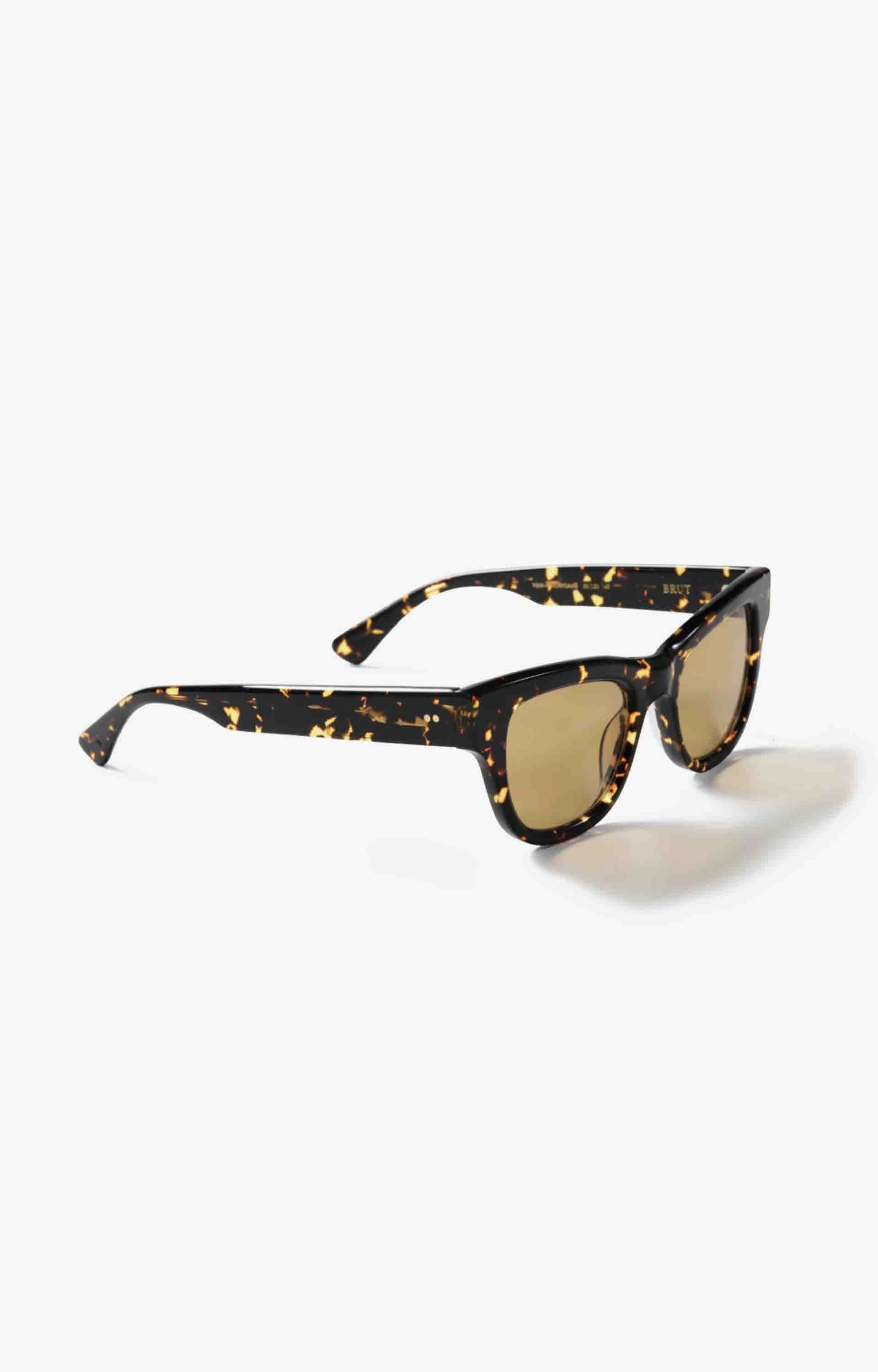 Epokhe Brut Sunglasses, Crystal Dark Tortoise Polished/Amber