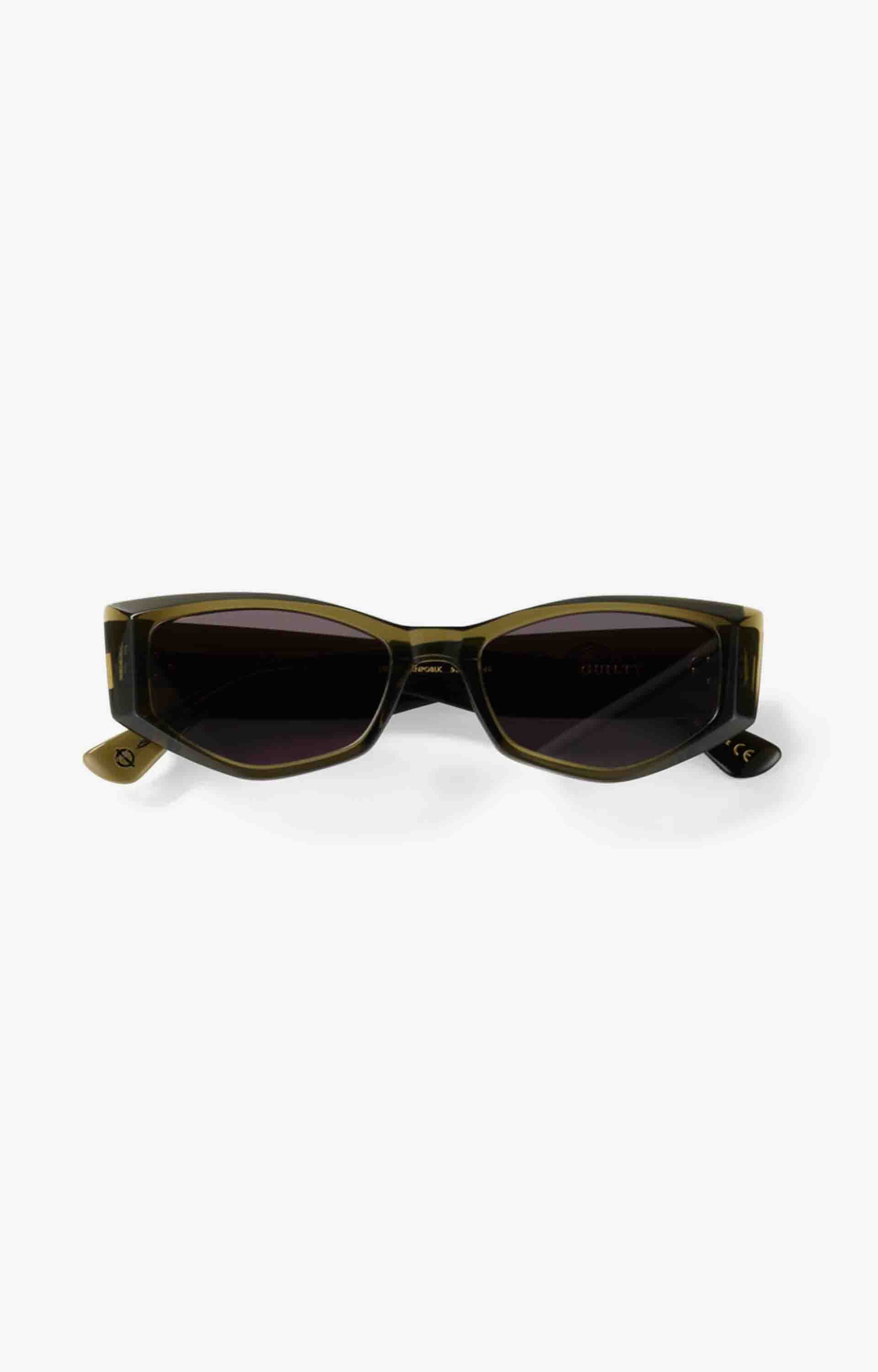 Epokhe Guilty Sunglasses, Army Green Polished/Black