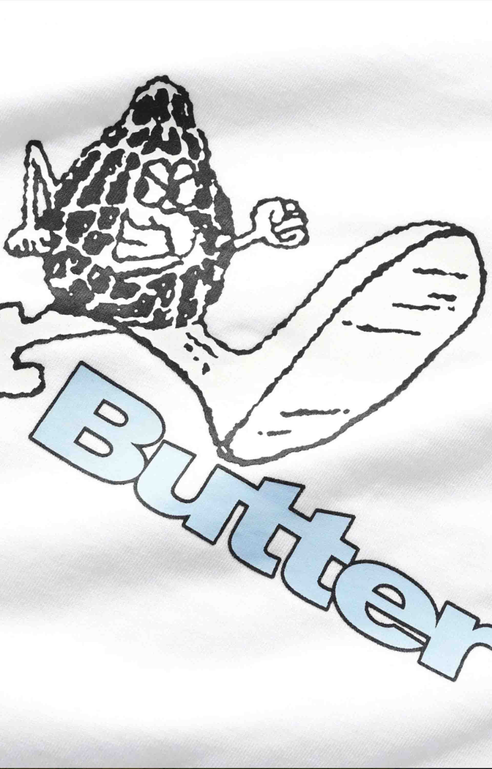 Butter Goods Steppin' Logo T-Shirt, White